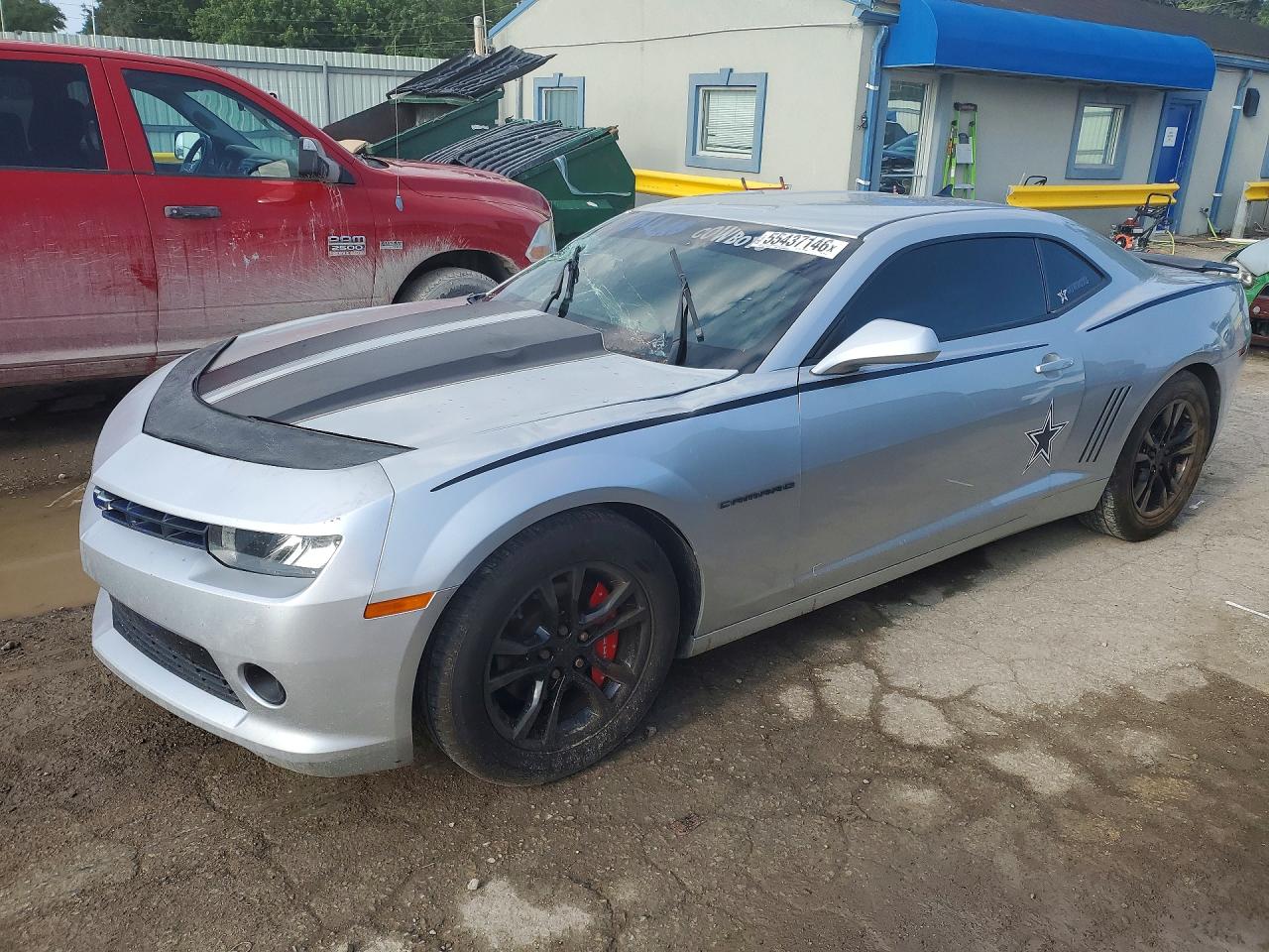 2015 Chevrolet Camaro Ls Silver vin: 2G1FA1E3XF9286141