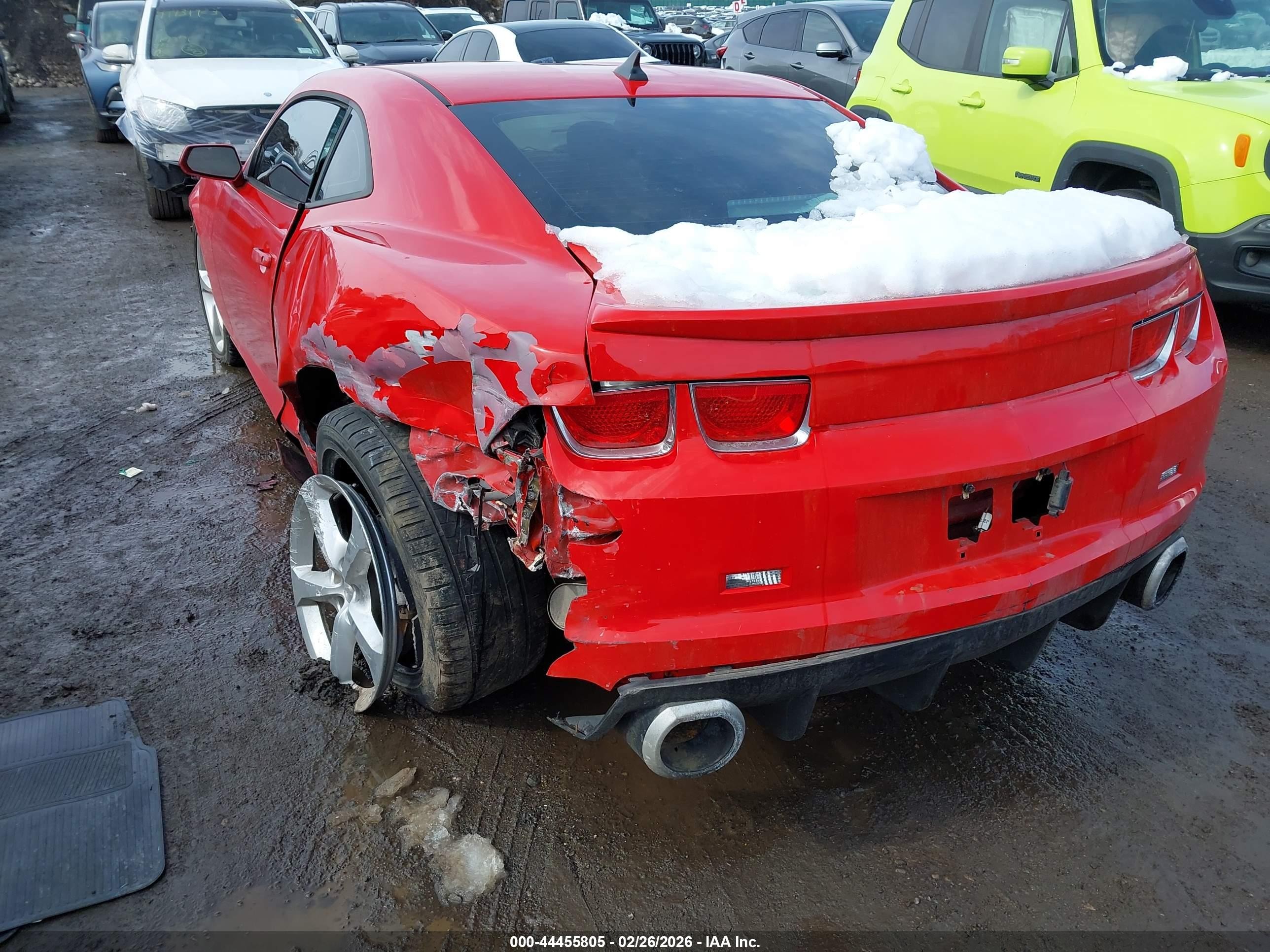 2011 Chevrolet Camaro 2ls Red vin: 2G1FA1ED1B9120979