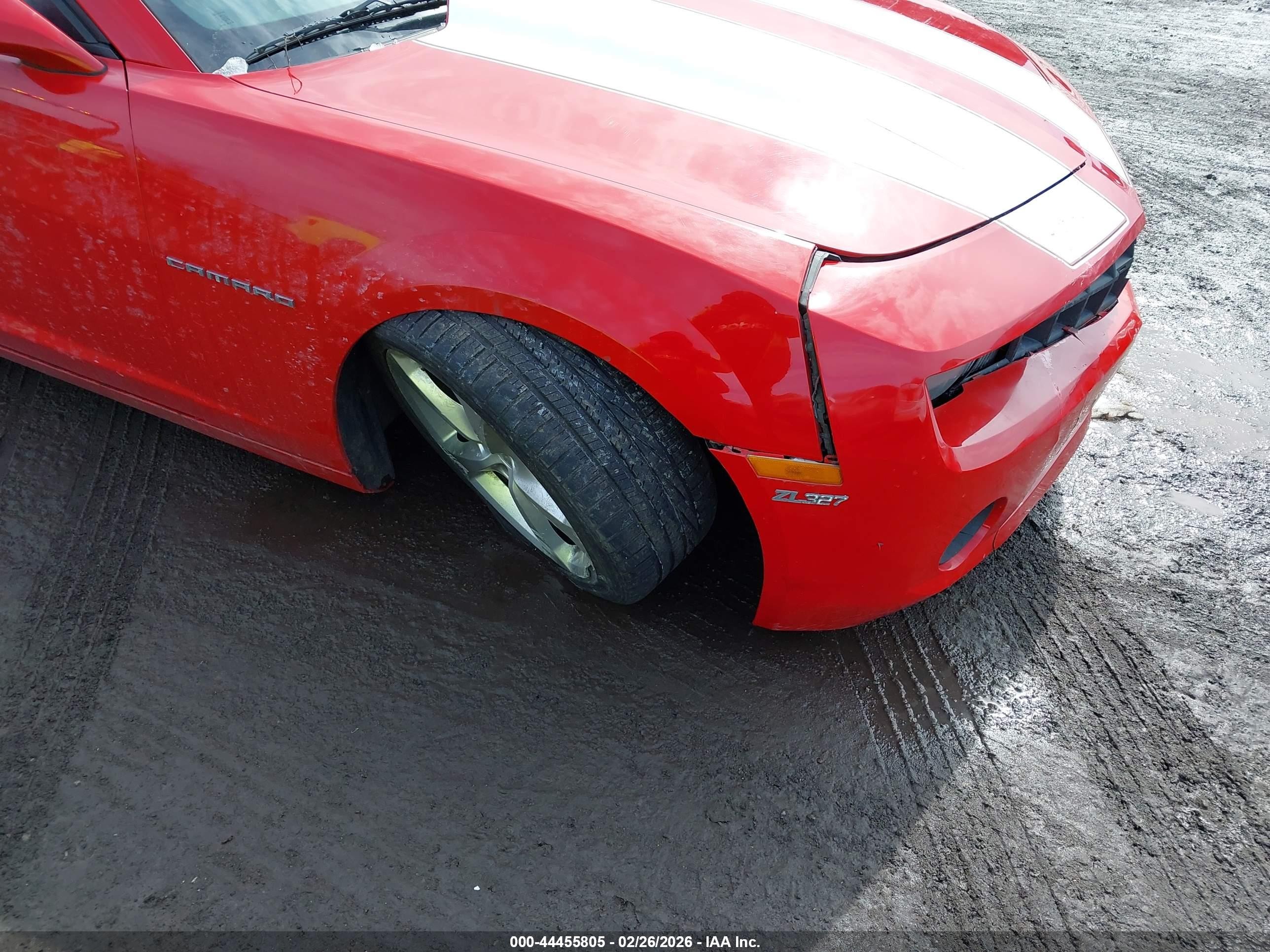 2011 Chevrolet Camaro 2ls Red vin: 2G1FA1ED1B9120979