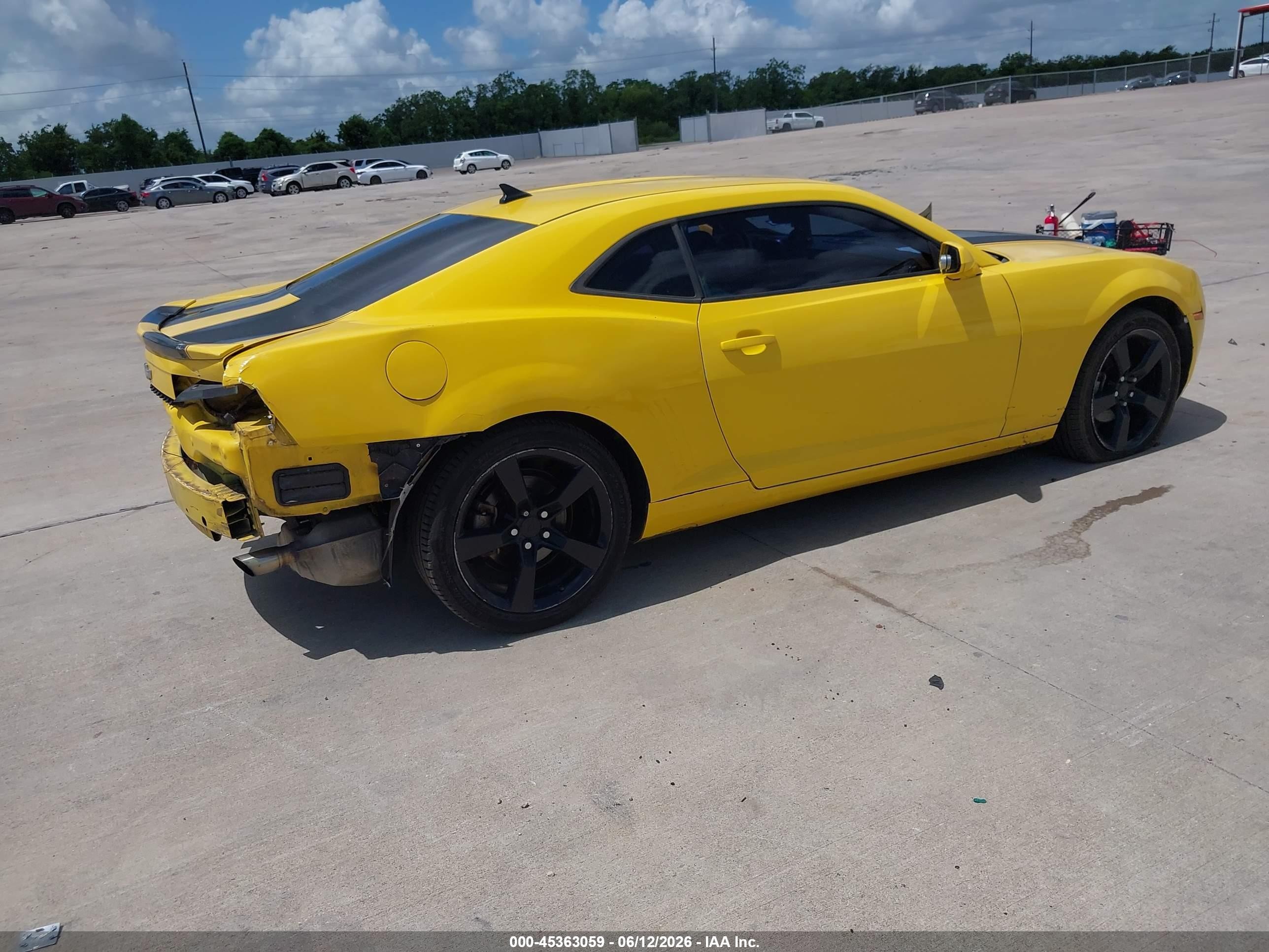 2011 Chevrolet Camaro 2ls Yellow vin: 2G1FA1ED1B9121615