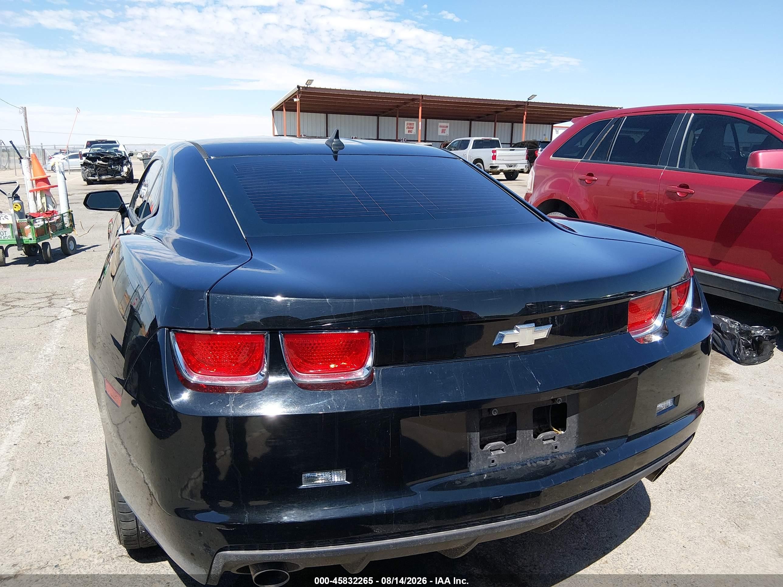 2011 Chevrolet Camaro 2ls Black vin: 2G1FA1ED1B9162973