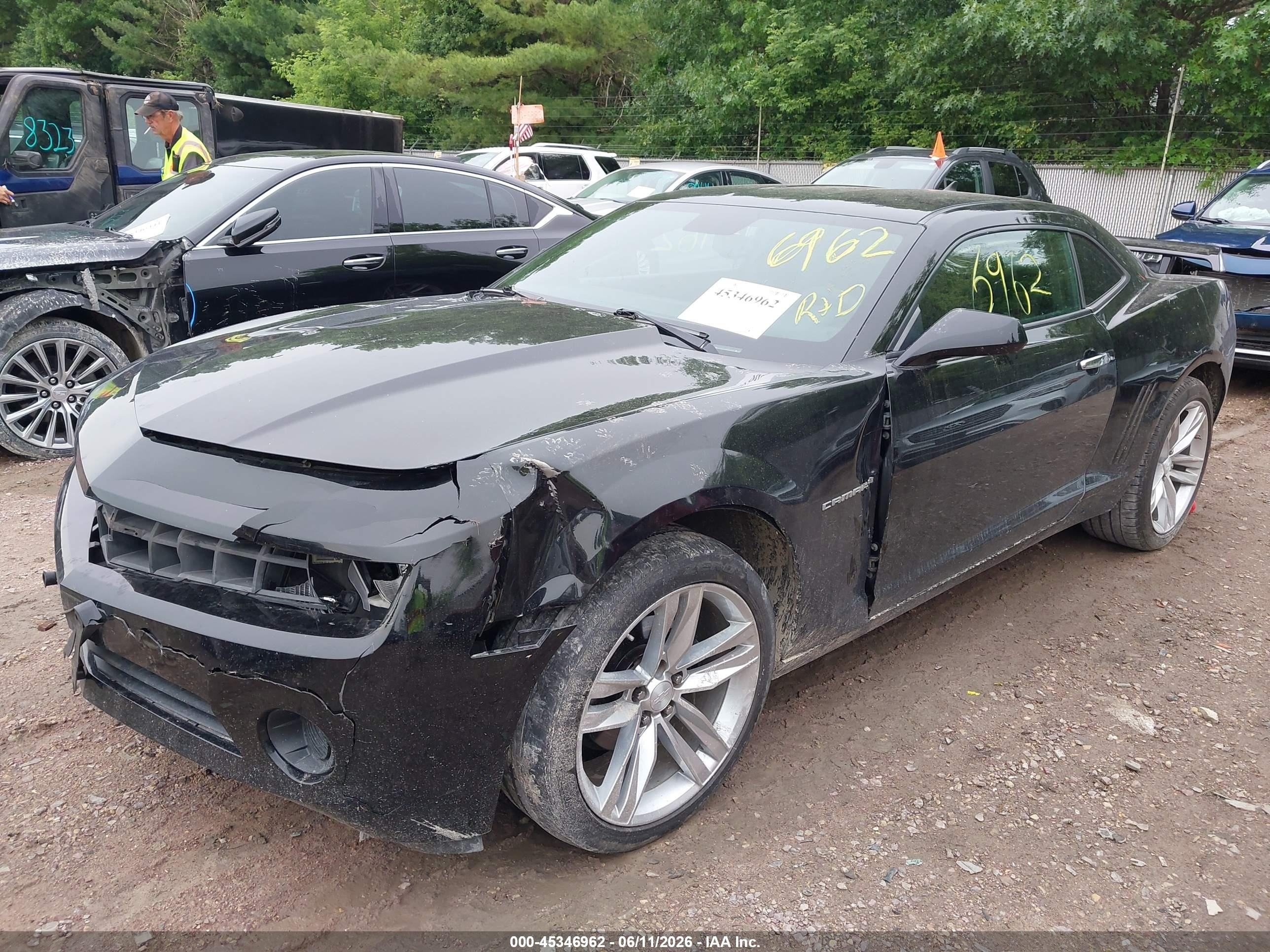 2011 Chevrolet Camaro 2ls Black vin: 2G1FA1ED2B9100157