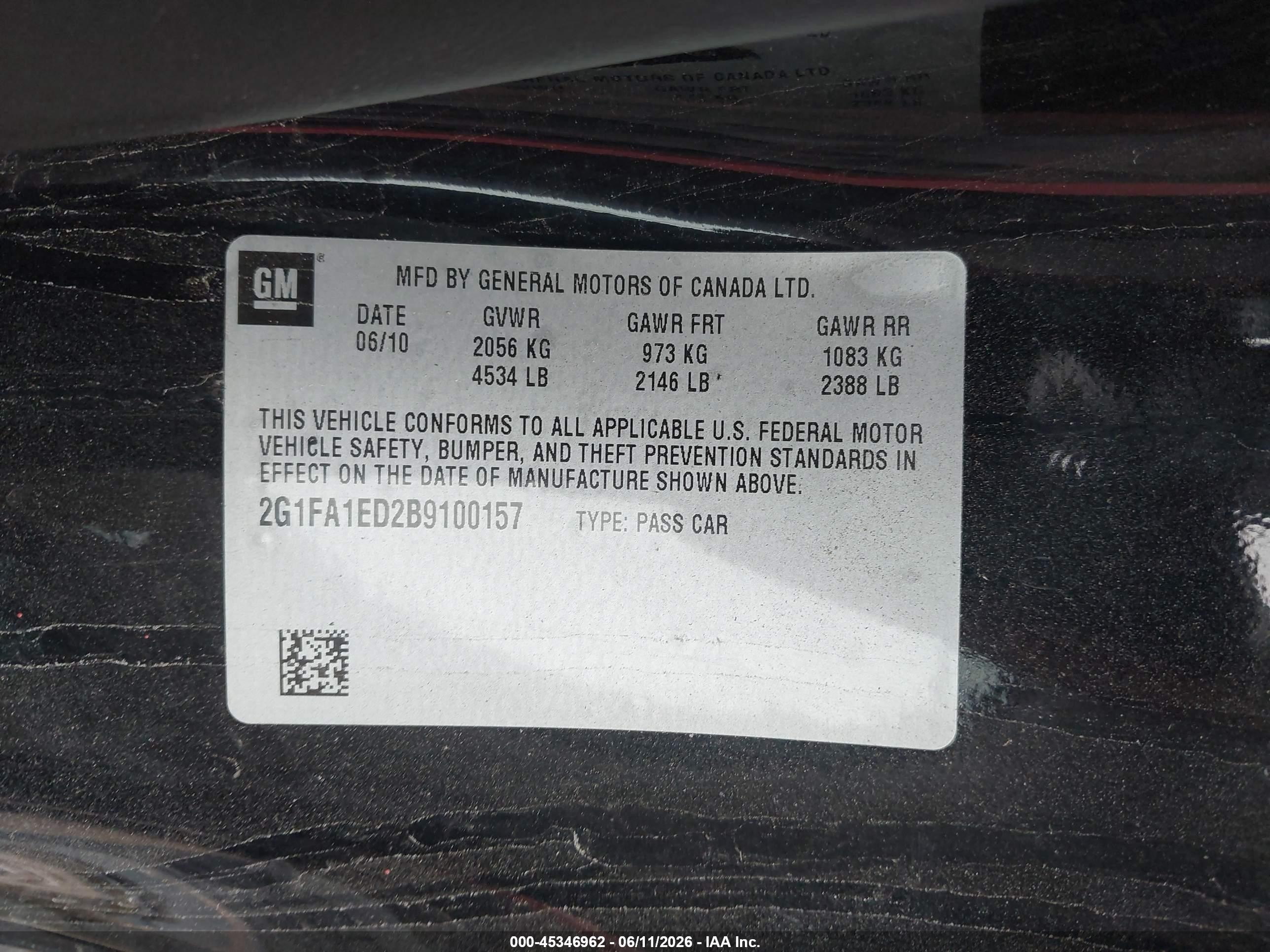 2011 Chevrolet Camaro 2ls Black vin: 2G1FA1ED2B9100157