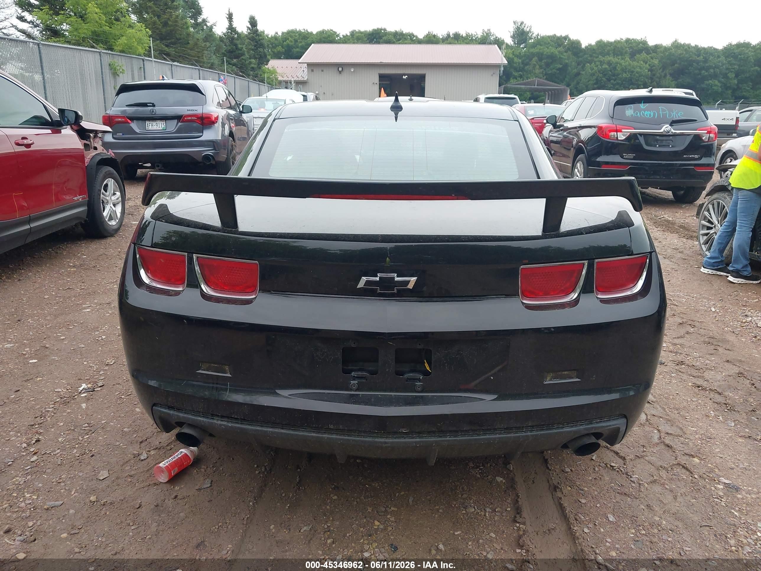 2011 Chevrolet Camaro 2ls Black vin: 2G1FA1ED2B9100157