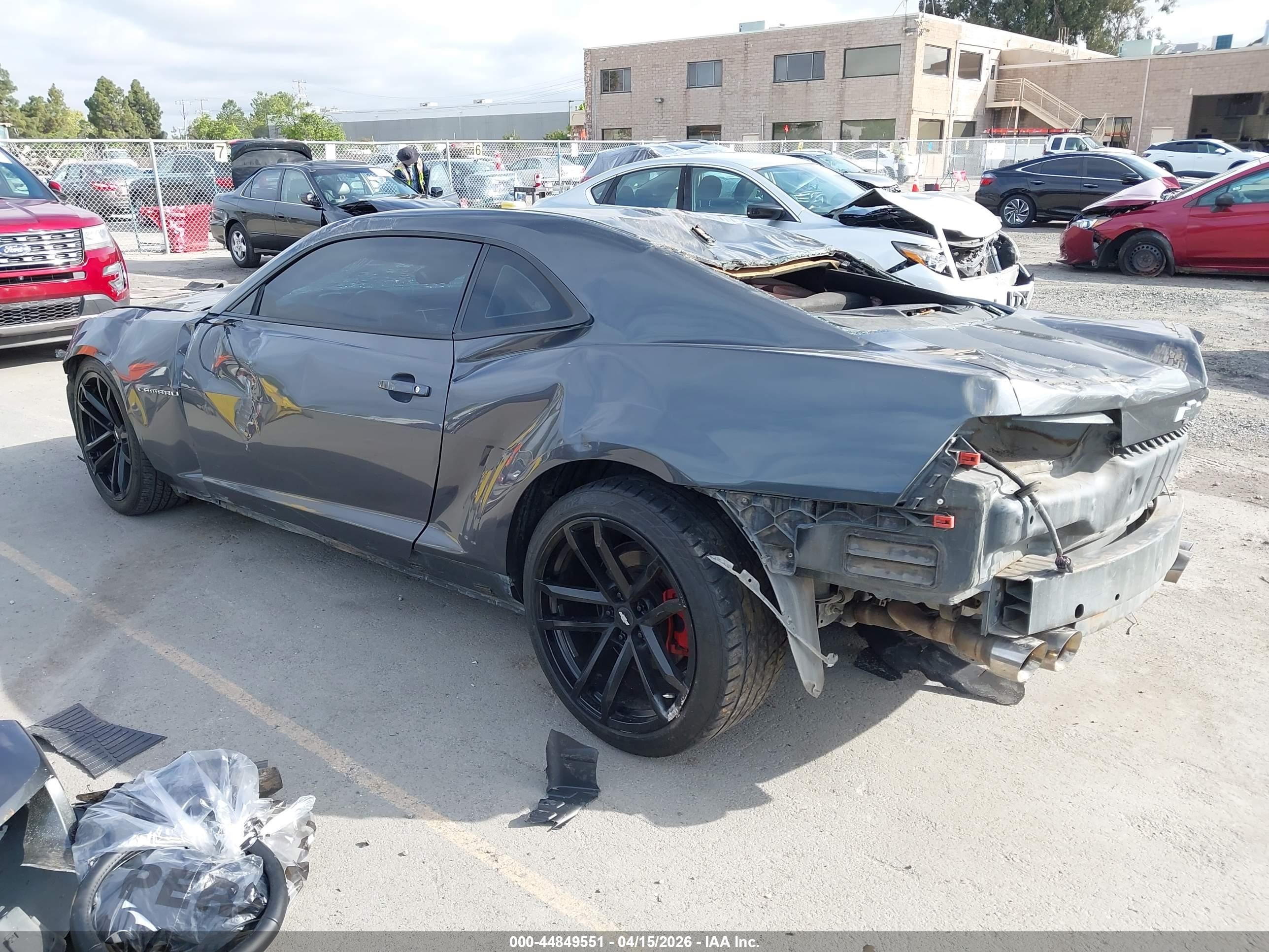 2011 Chevrolet Camaro 2ls Серый vin: 2G1FA1ED3B9123396