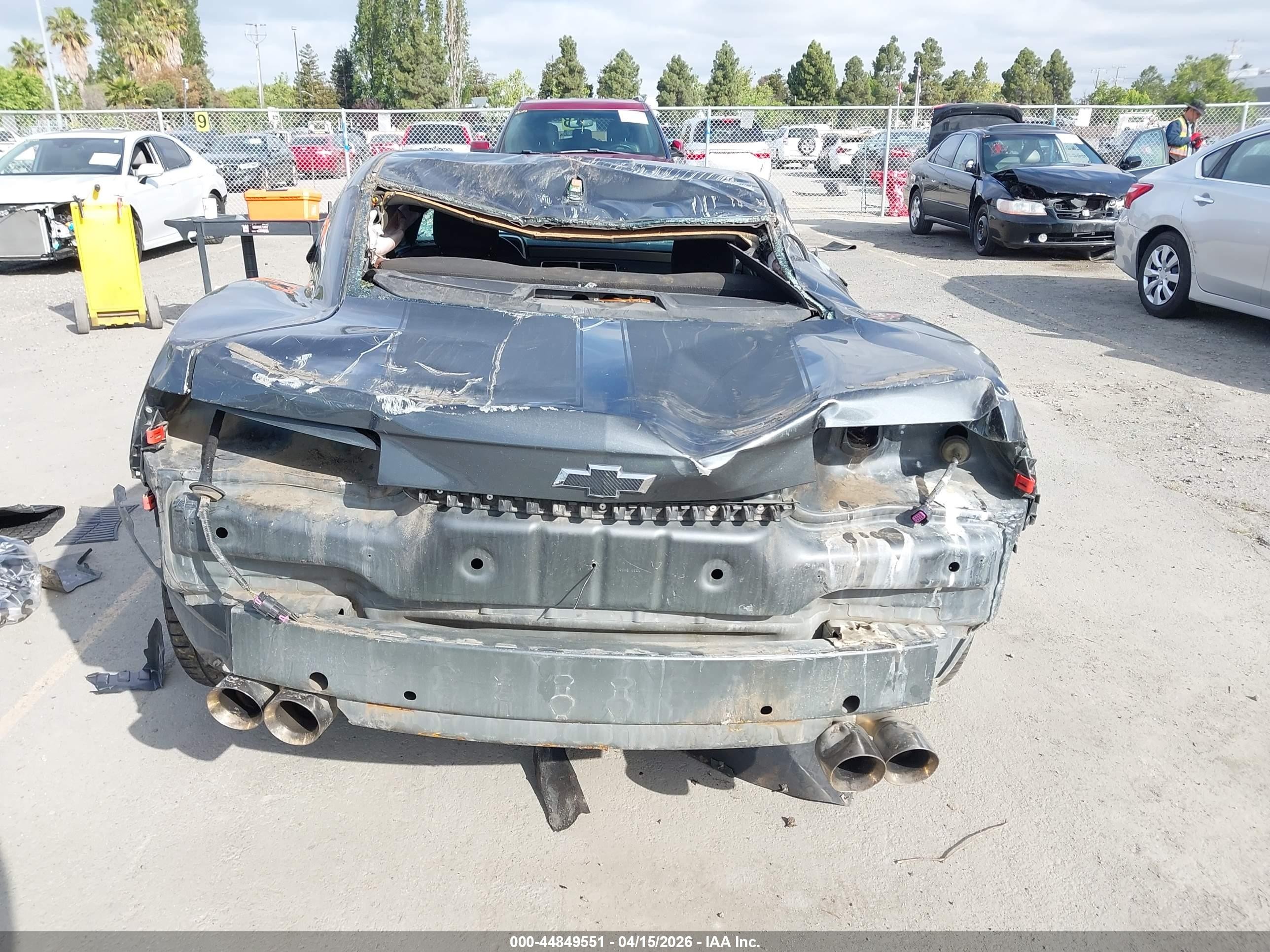 2011 Chevrolet Camaro 2ls Серый vin: 2G1FA1ED3B9123396