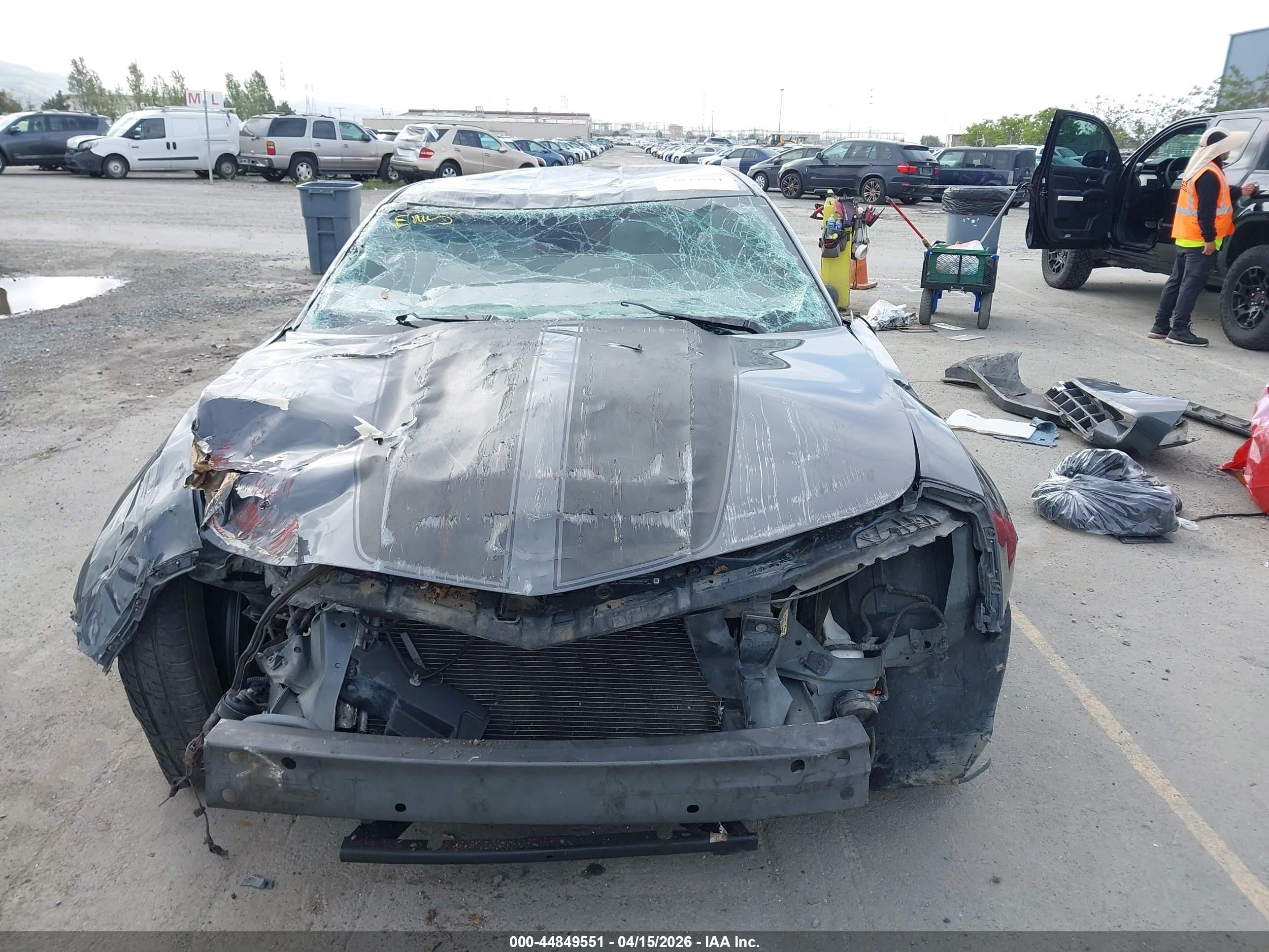2011 Chevrolet Camaro 2ls Серый vin: 2G1FA1ED3B9123396