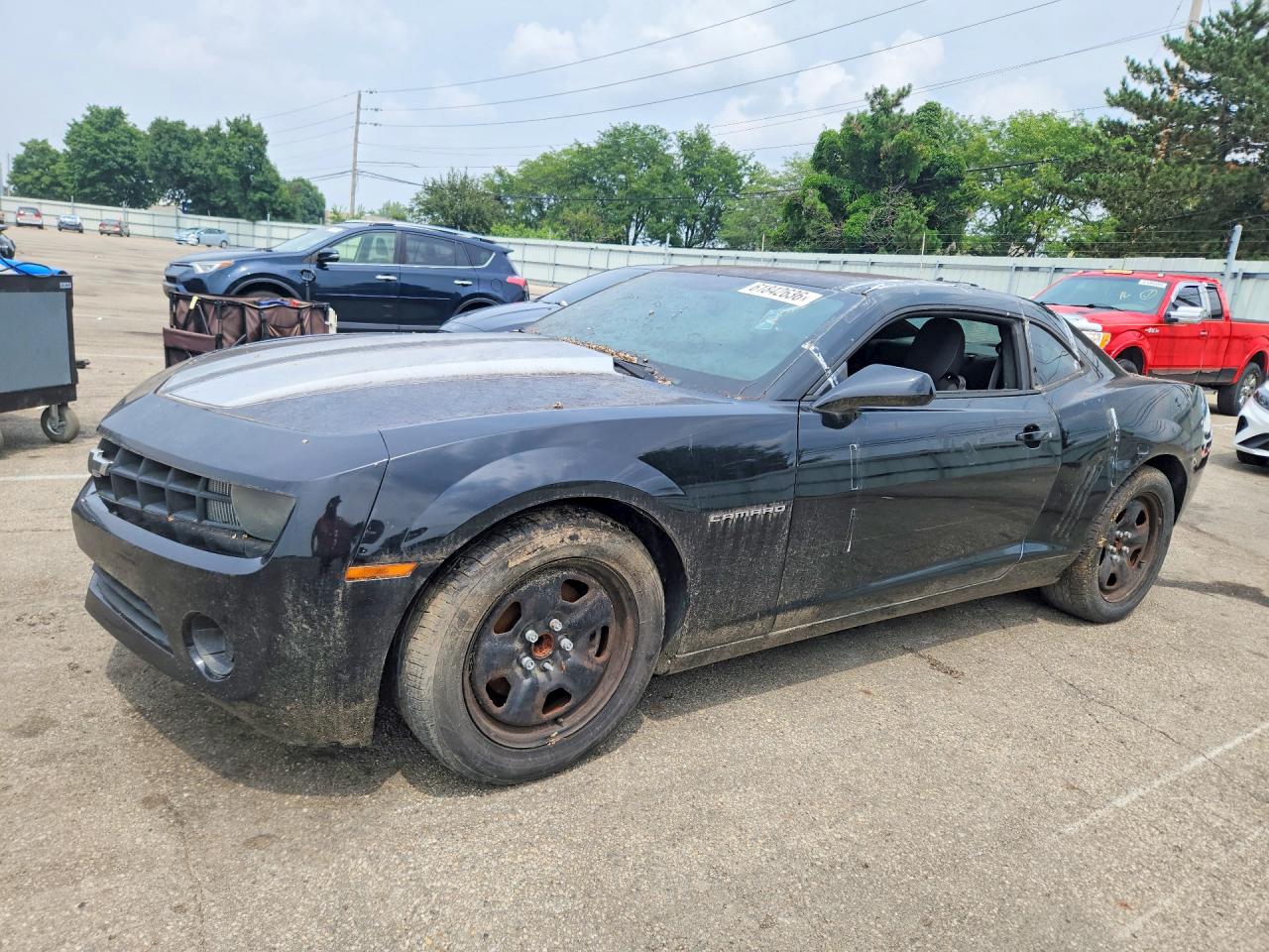 2011 Chevrolet Camaro Ls Black vin: 2G1FA1ED4B9112097