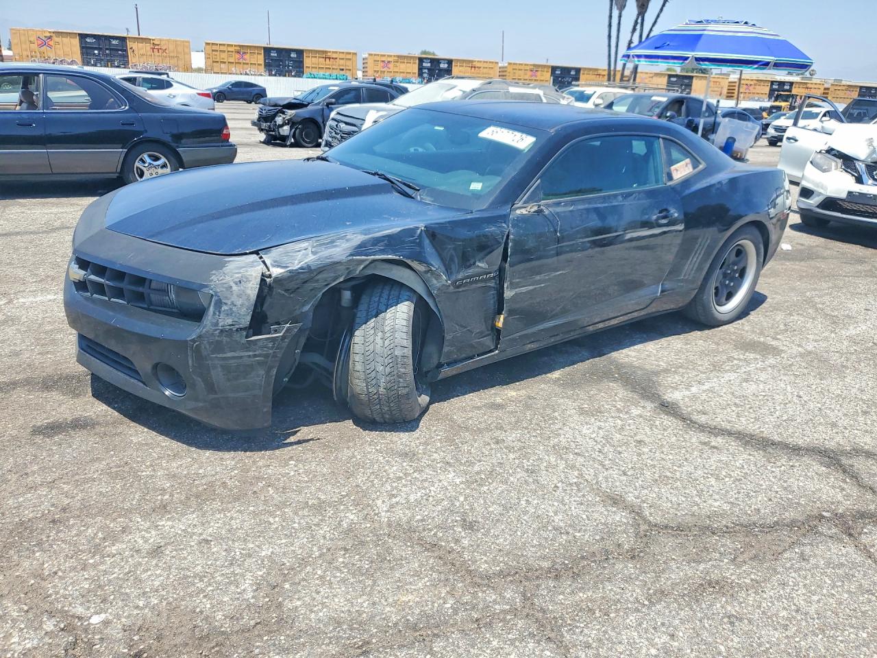 2011 Chevrolet Camaro Ls Black vin: 2G1FA1ED6B9160104