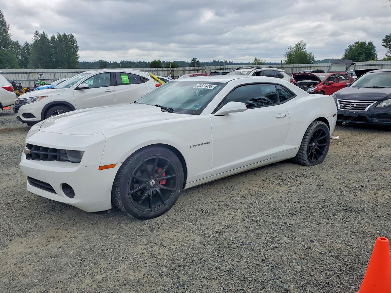 2011 Chevrolet Camaro Ls White vin: 2G1FA1ED7B9196965