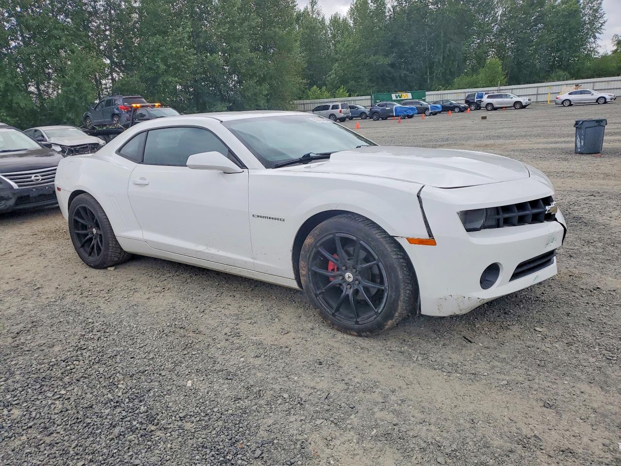 2011 Chevrolet Camaro Ls White vin: 2G1FA1ED7B9196965