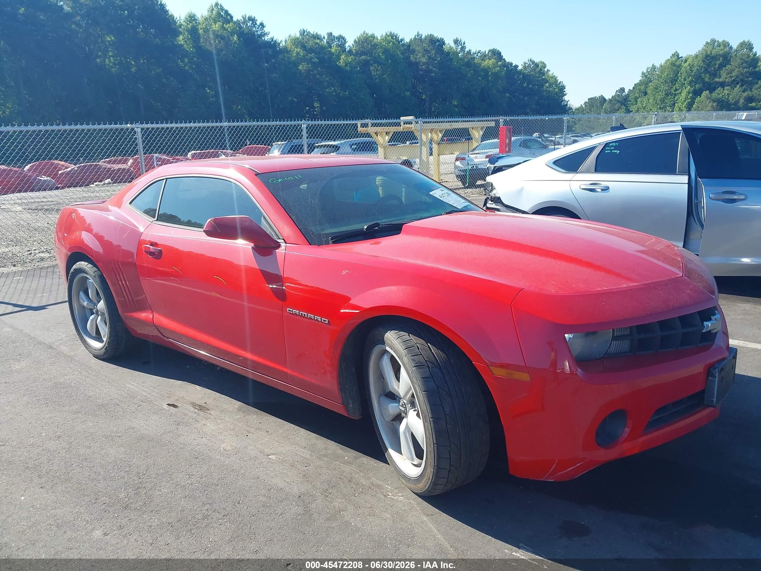 2011 Chevrolet Camaro 2ls Red vin: 2G1FA1ED9B9205293