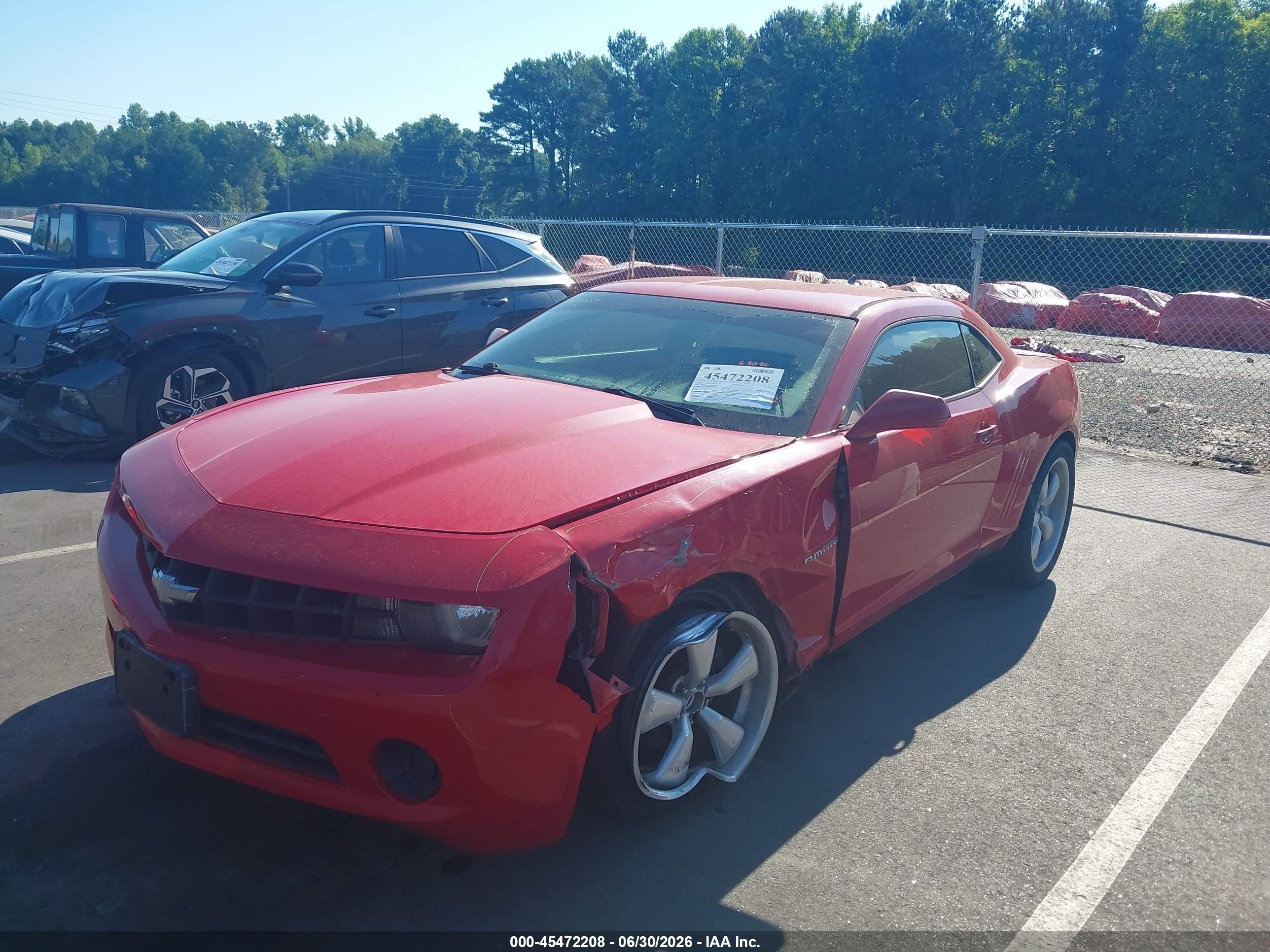 2011 Chevrolet Camaro 2ls Red vin: 2G1FA1ED9B9205293