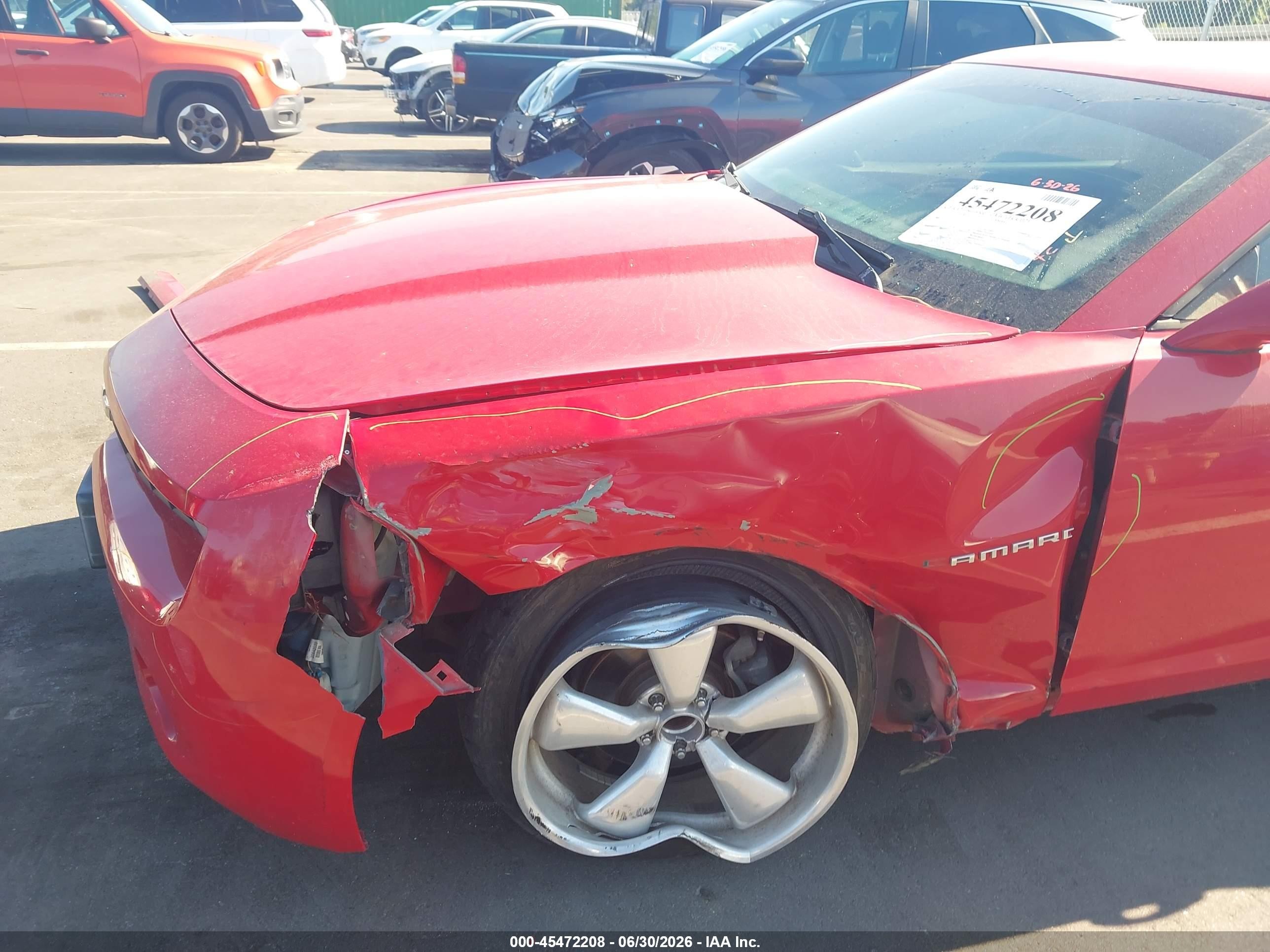 2011 Chevrolet Camaro 2ls Red vin: 2G1FA1ED9B9205293
