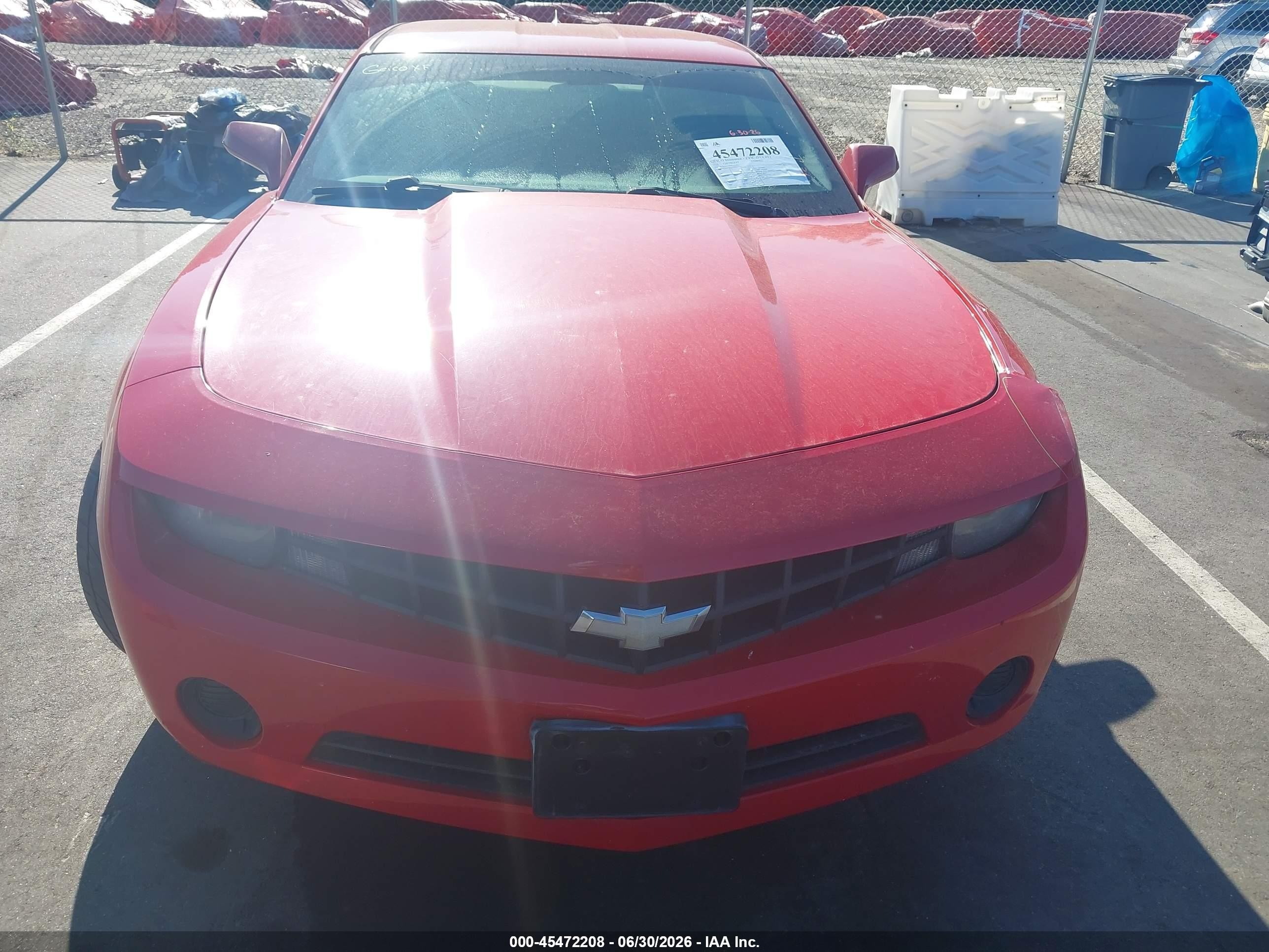 2011 Chevrolet Camaro 2ls Red vin: 2G1FA1ED9B9205293