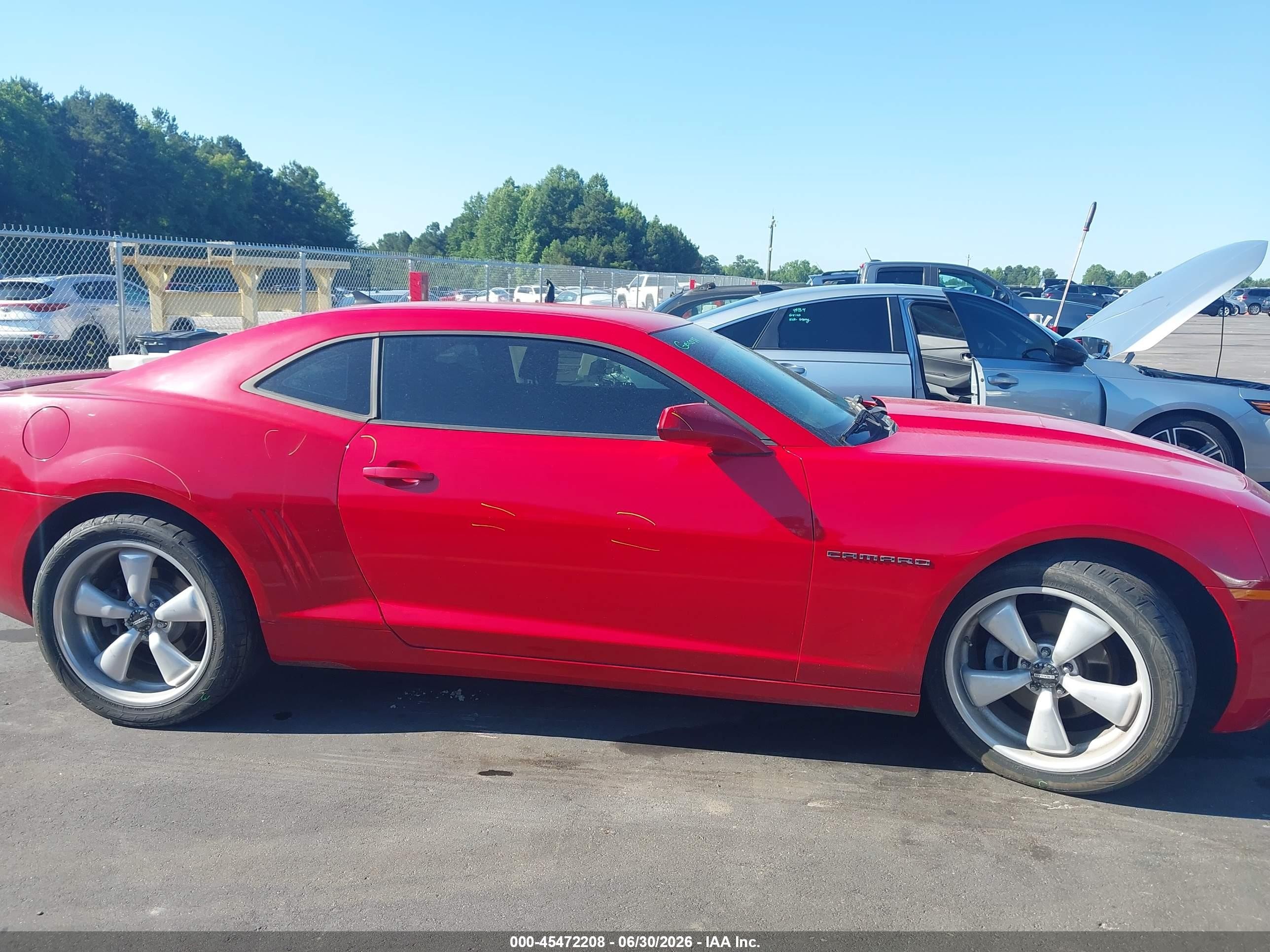 2011 Chevrolet Camaro 2ls Red vin: 2G1FA1ED9B9205293