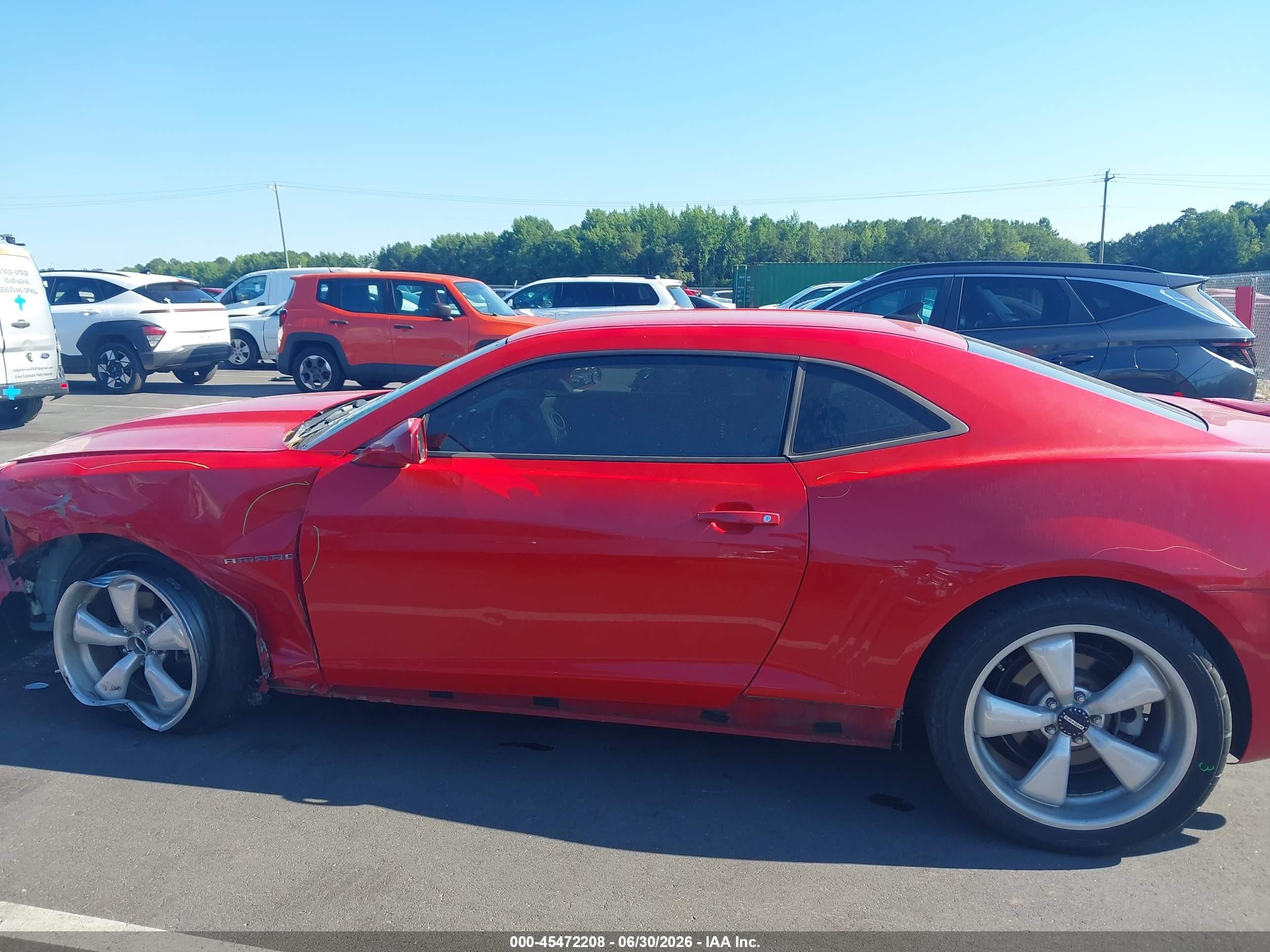 2011 Chevrolet Camaro 2ls Red vin: 2G1FA1ED9B9205293