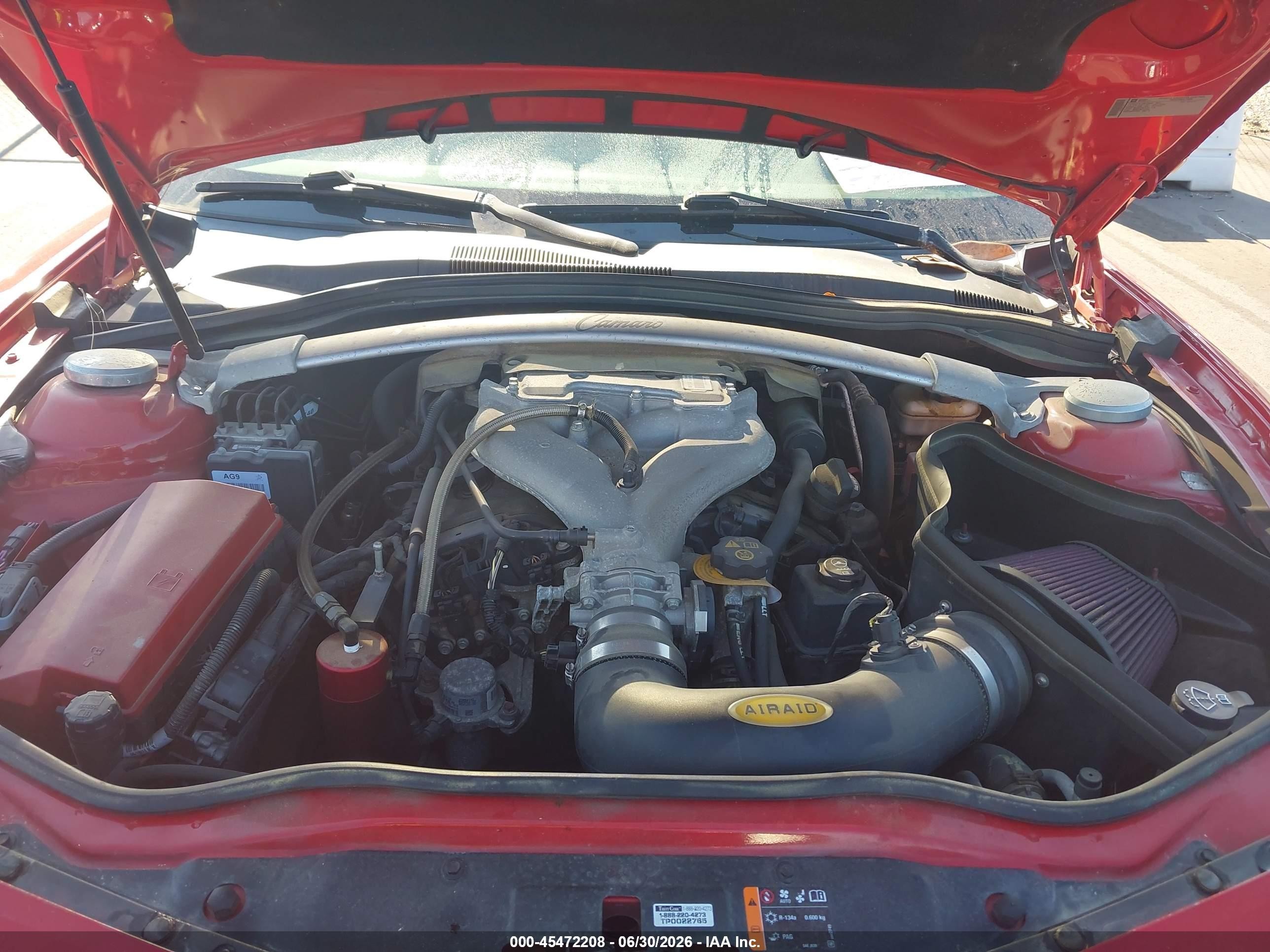 2011 Chevrolet Camaro 2ls Red vin: 2G1FA1ED9B9205293