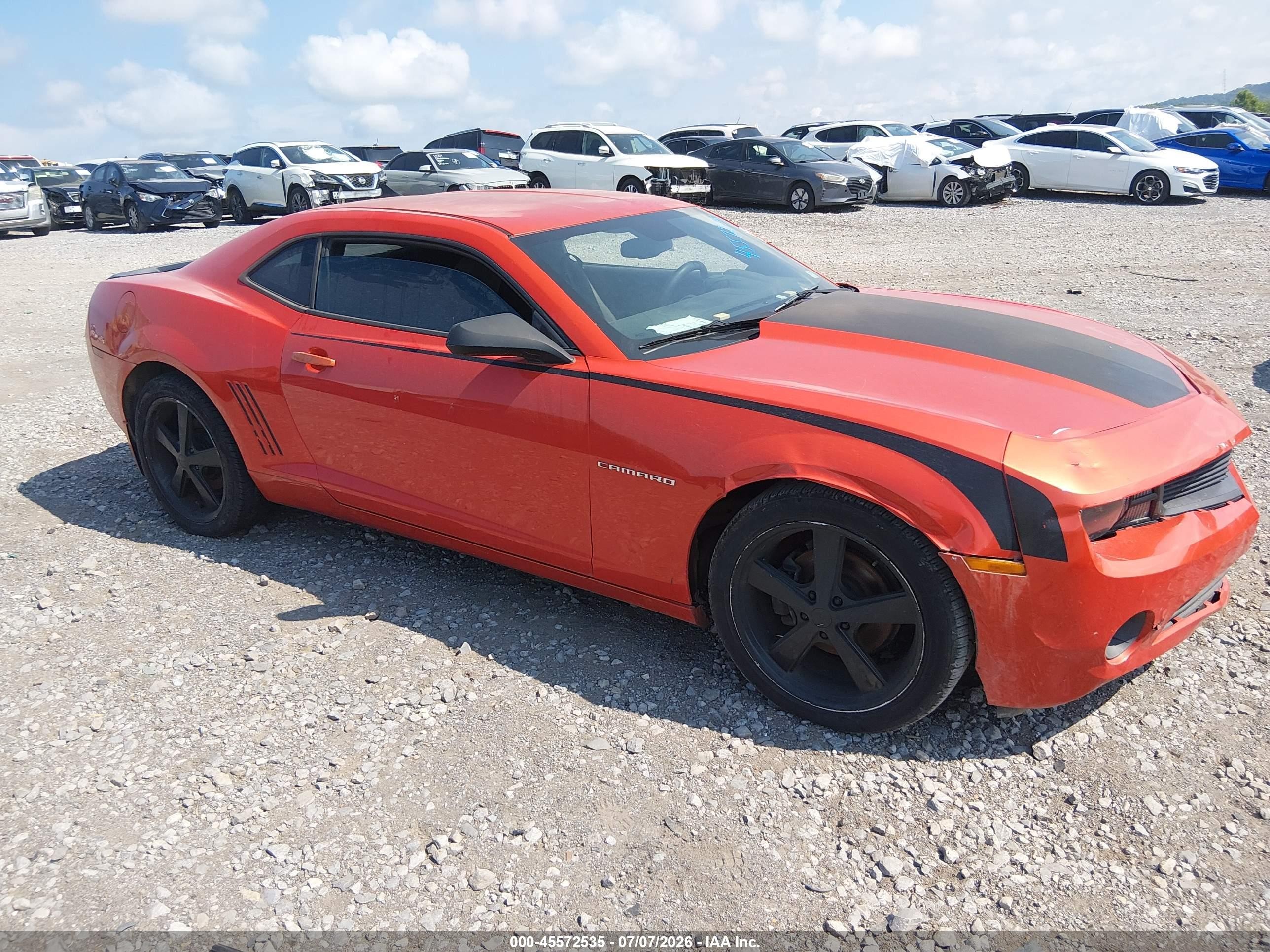 2010 Chevrolet Camaro 1ls Orange vin: 2G1FA1EV9A9196635