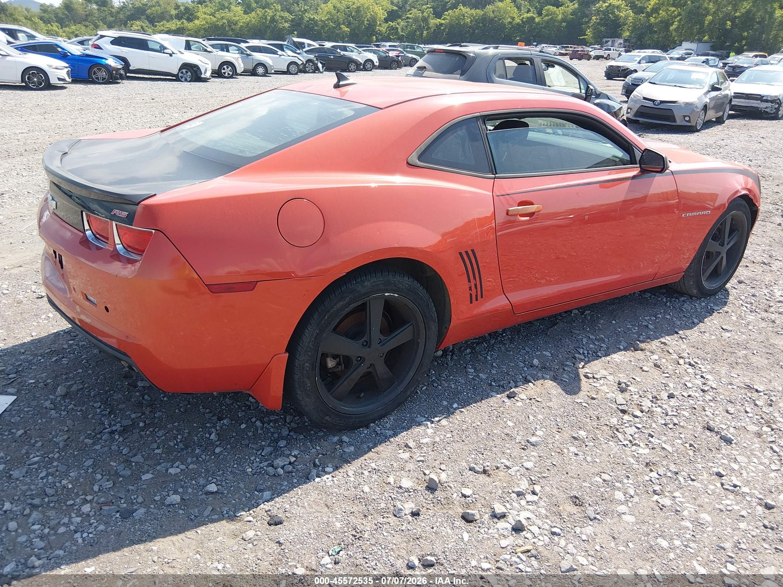 2010 Chevrolet Camaro 1ls Orange vin: 2G1FA1EV9A9196635