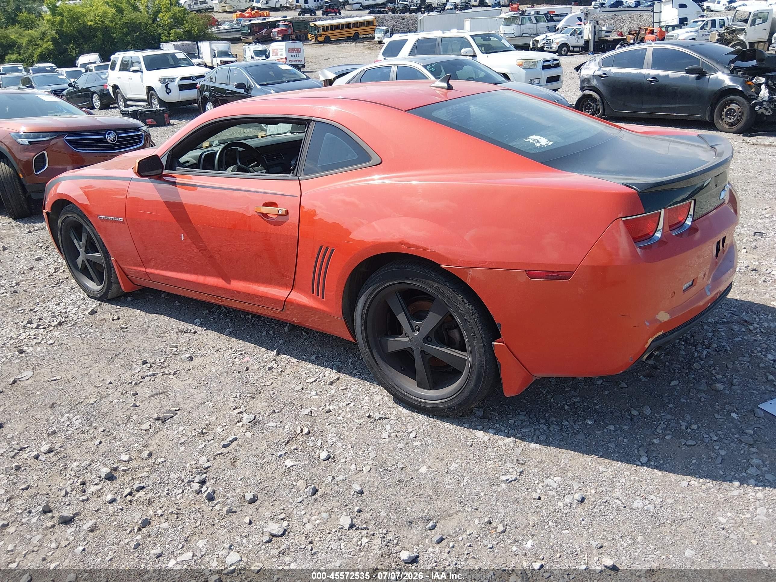 2010 Chevrolet Camaro 1ls Orange vin: 2G1FA1EV9A9196635