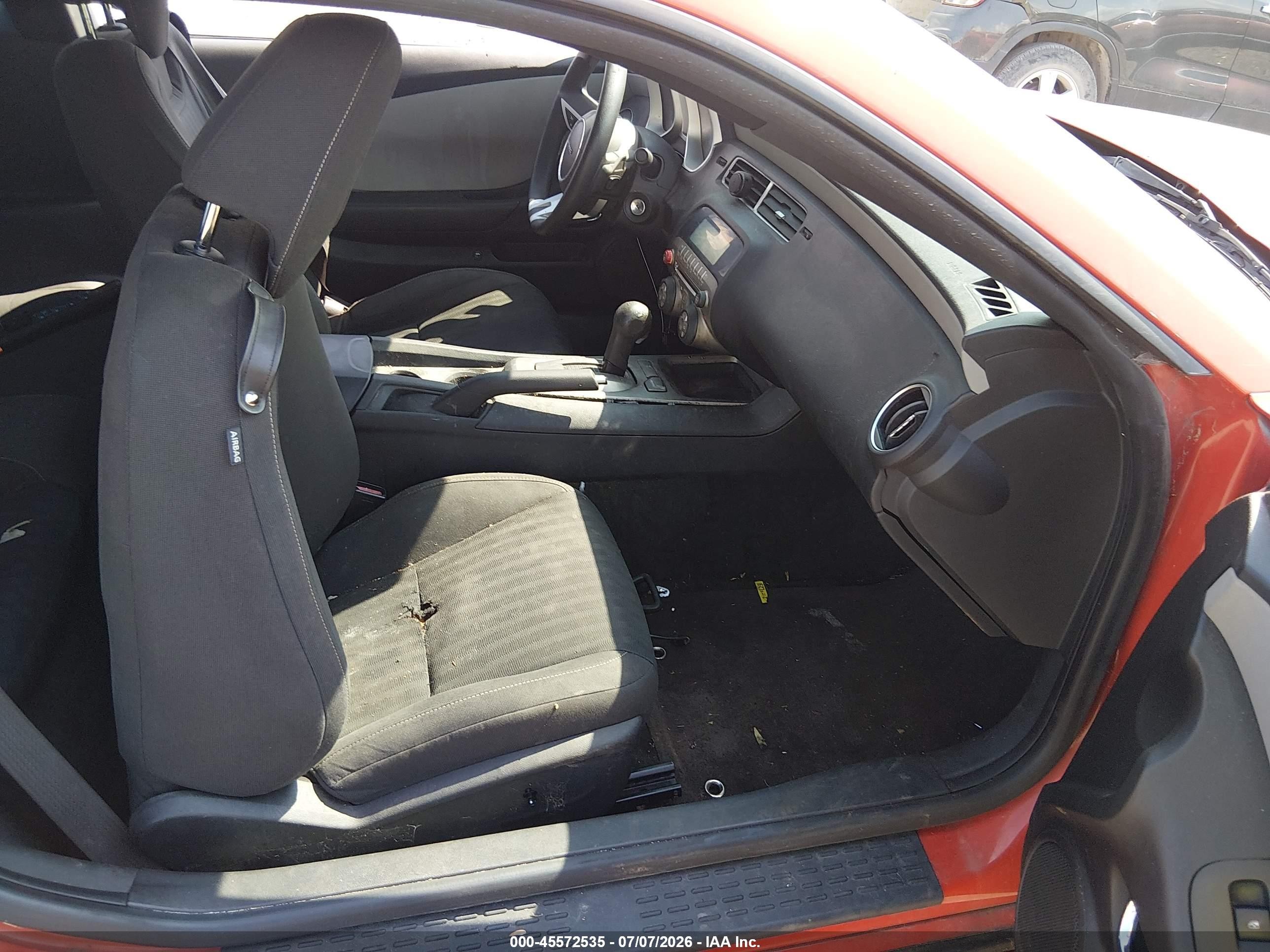2010 Chevrolet Camaro 1ls Orange vin: 2G1FA1EV9A9196635