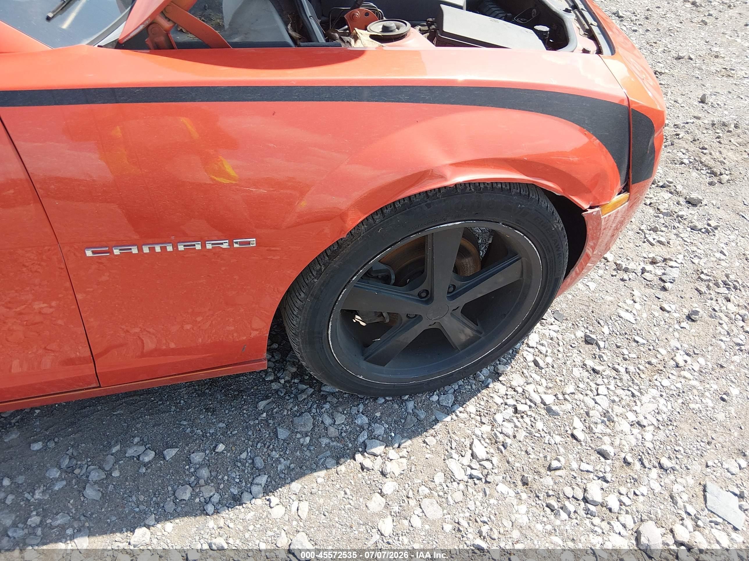 2010 Chevrolet Camaro 1ls Orange vin: 2G1FA1EV9A9196635