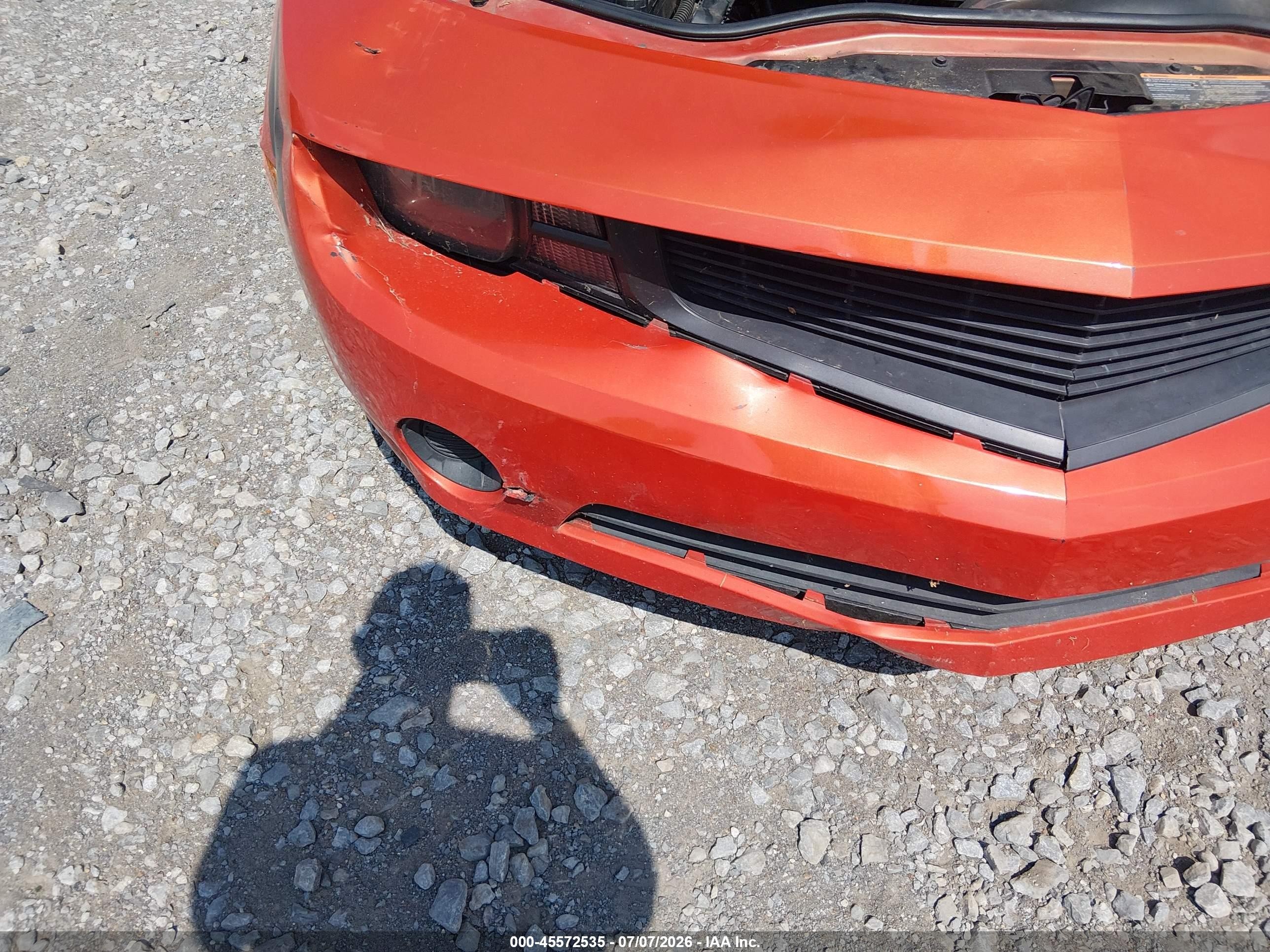 2010 Chevrolet Camaro 1ls Orange vin: 2G1FA1EV9A9196635
