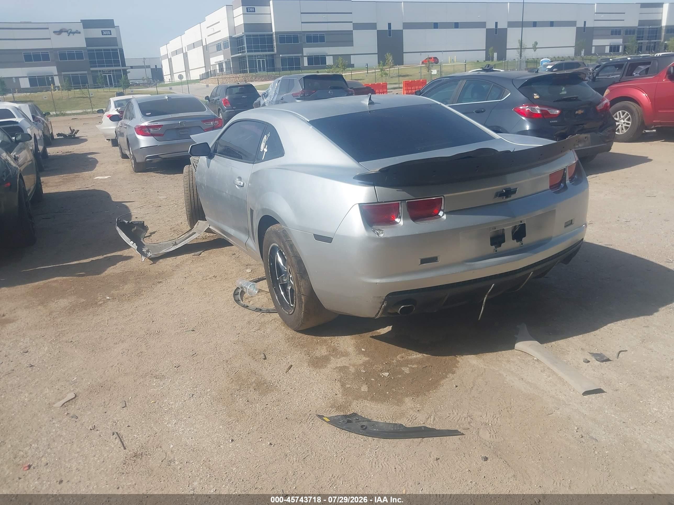 2010 Chevrolet Camaro 1ls Gray vin: 2G1FA1EVXA9196322