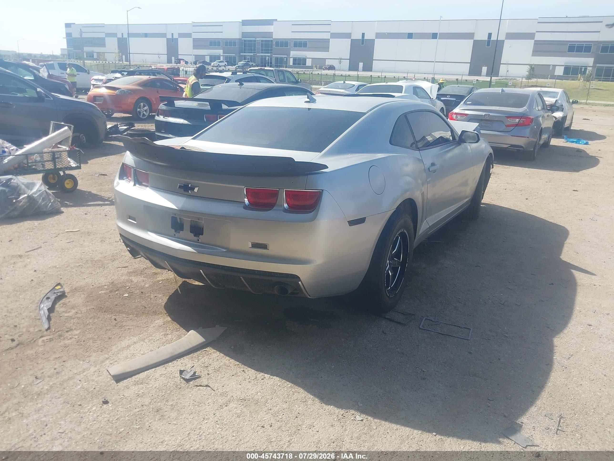 2010 Chevrolet Camaro 1ls Gray vin: 2G1FA1EVXA9196322
