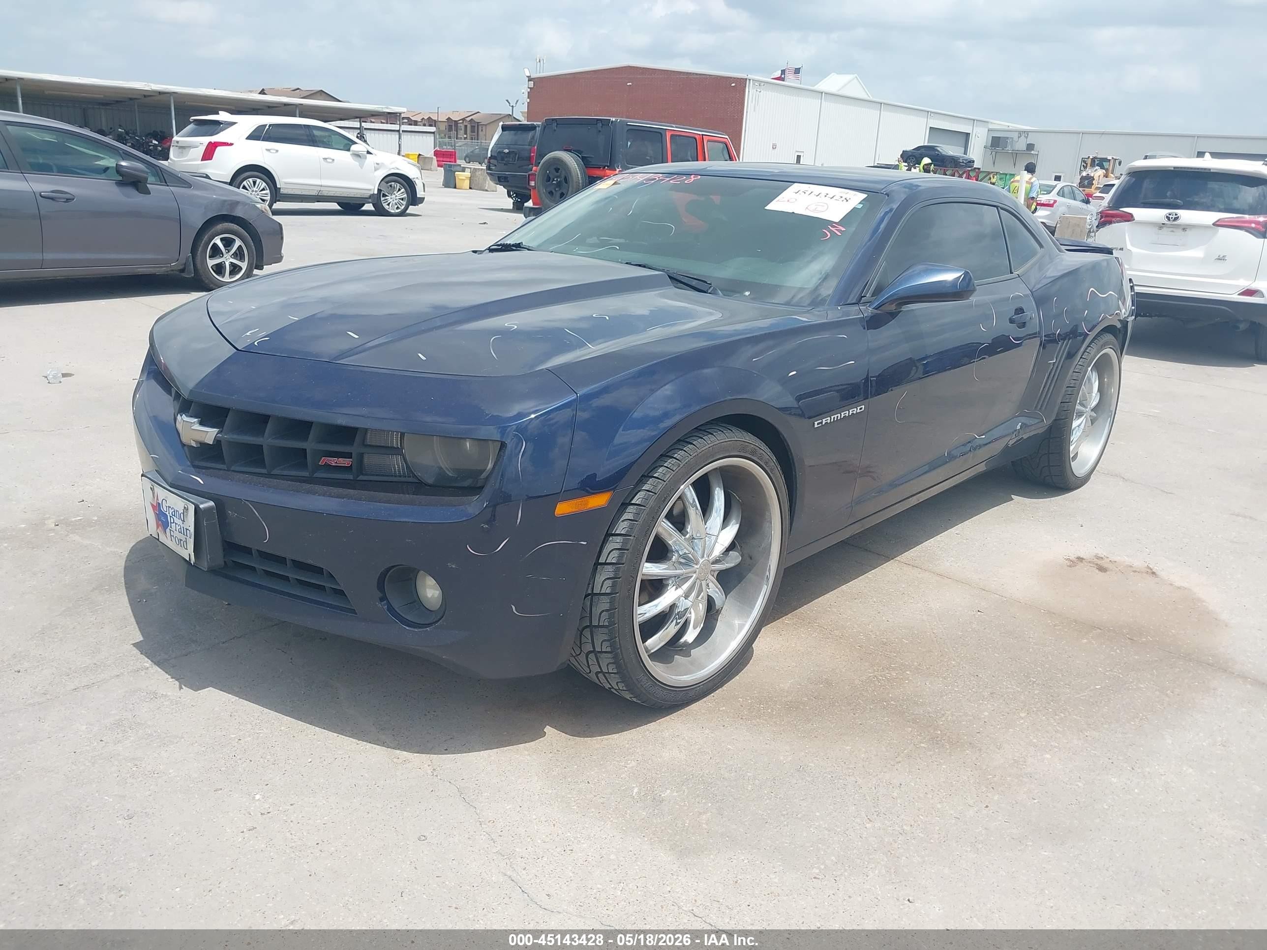2012 Chevrolet Camaro 1lt Blue vin: 2G1FB1E30C9160492