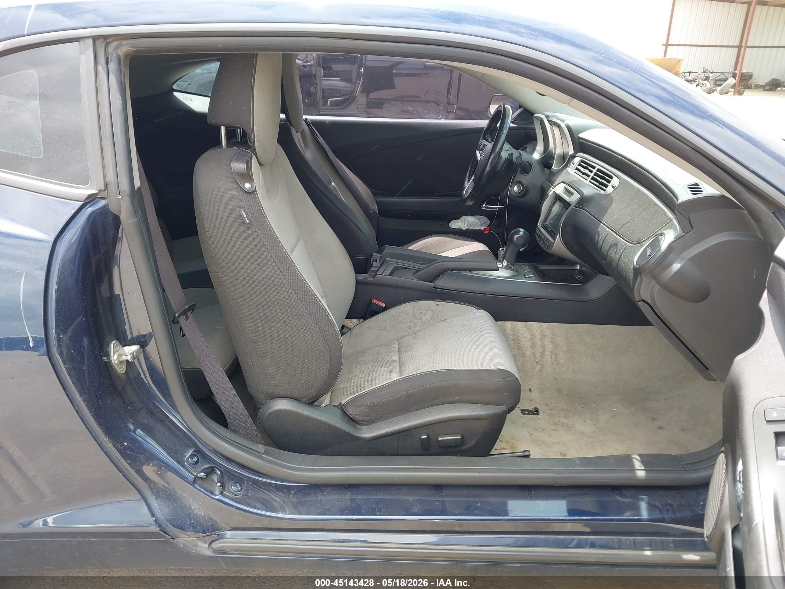 2012 Chevrolet Camaro 1lt Blue vin: 2G1FB1E30C9160492