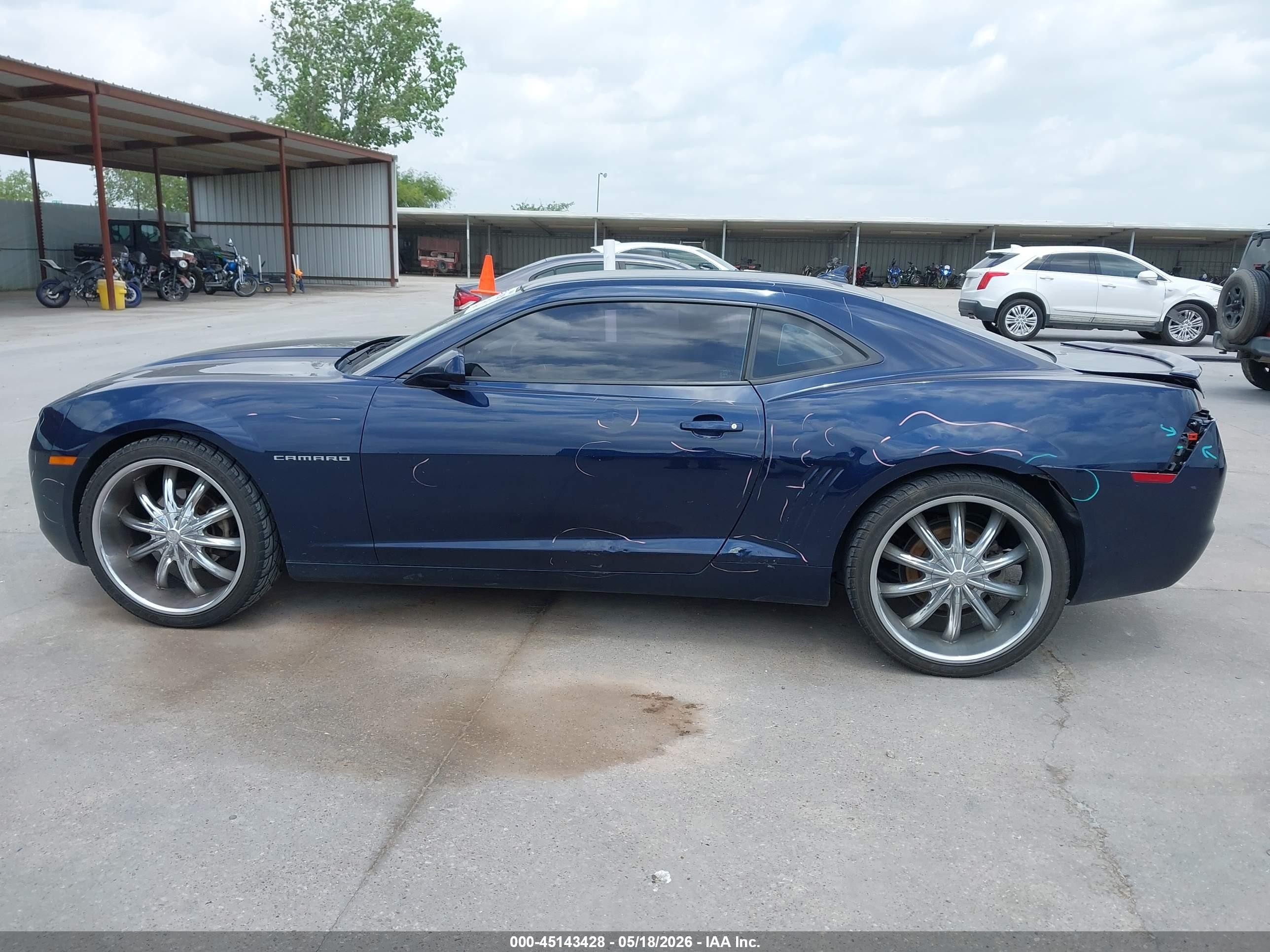 2012 Chevrolet Camaro 1lt Blue vin: 2G1FB1E30C9160492