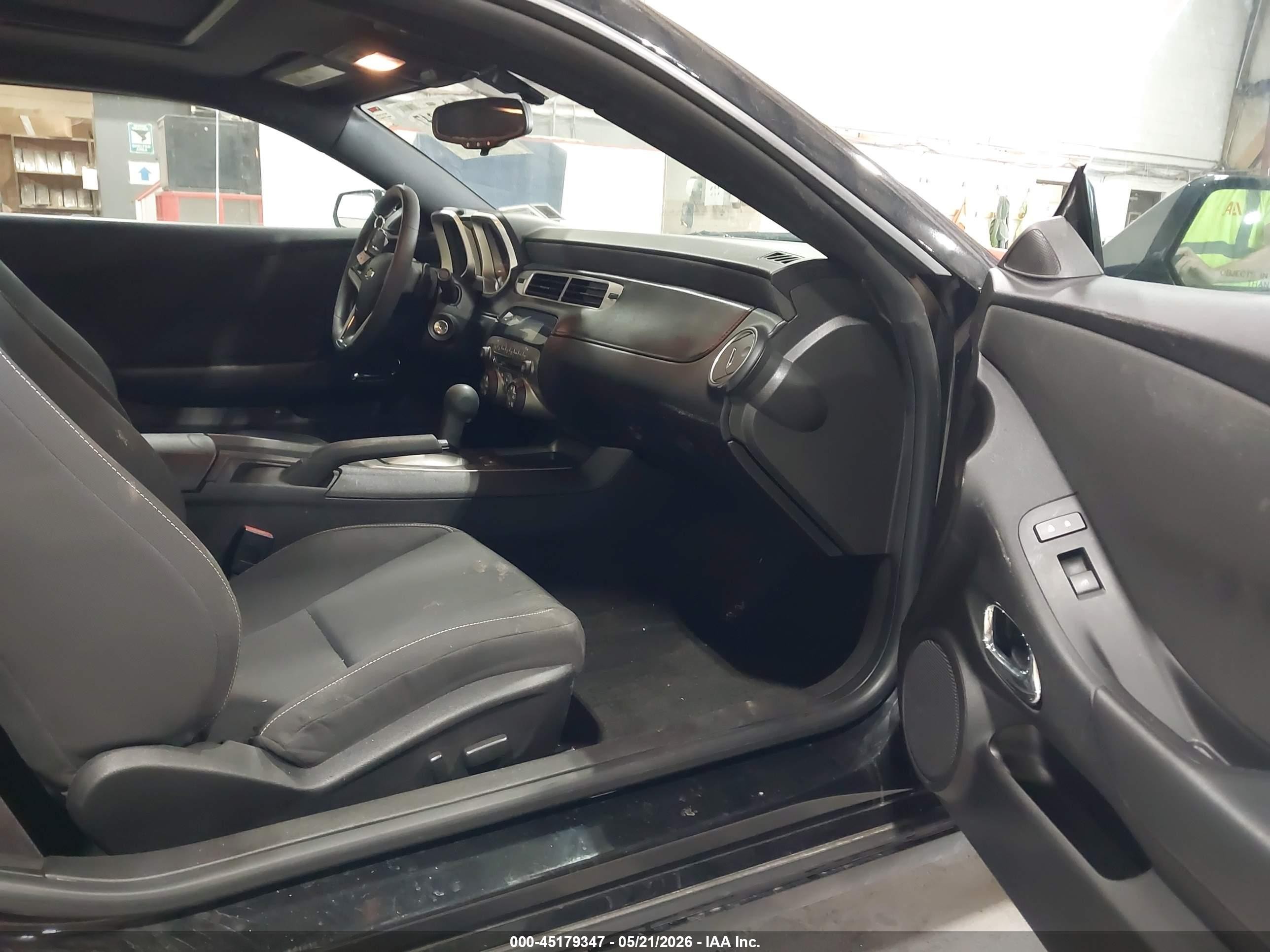 2012 Chevrolet Camaro 1lt Black vin: 2G1FB1E30C9163974