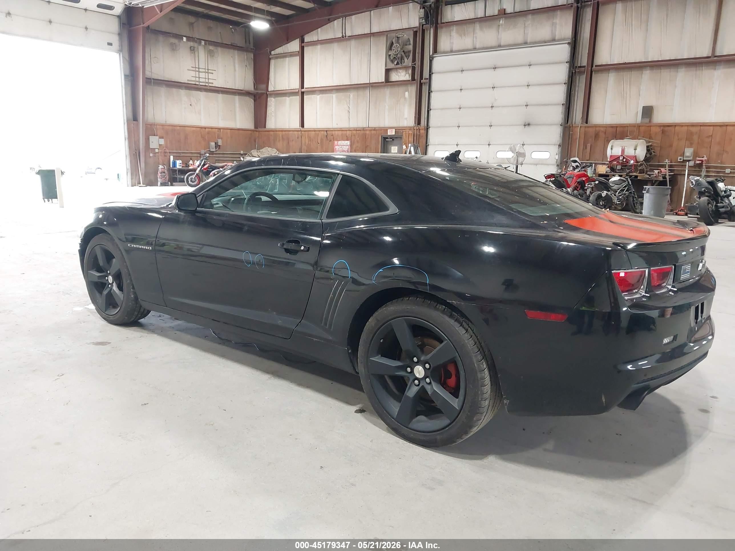 2012 Chevrolet Camaro 1lt Black vin: 2G1FB1E30C9163974