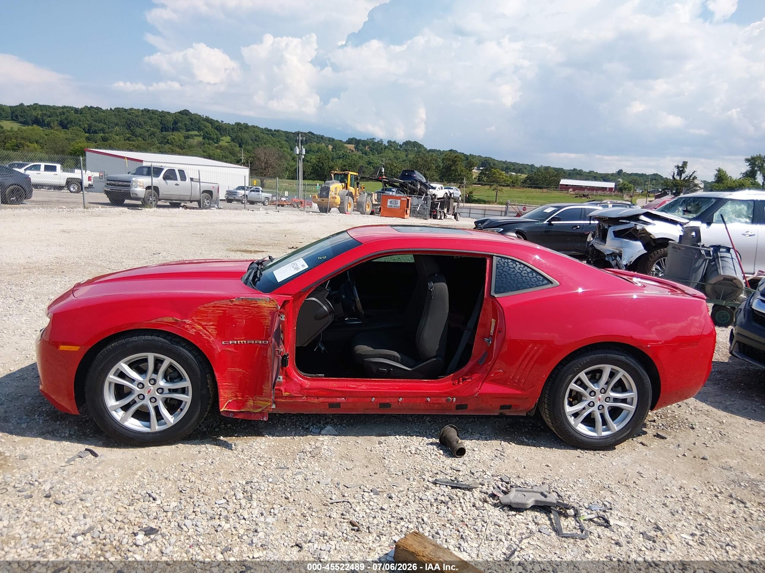 2013 Chevrolet Camaro 1lt Red vin: 2G1FB1E30D9184616