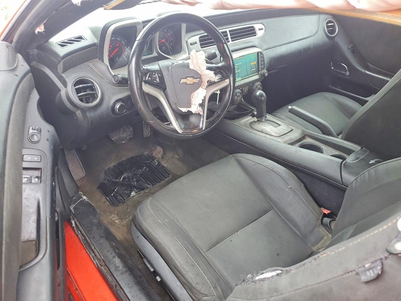 2013 Chevrolet Camaro Lt Orange vin: 2G1FB1E30D9201575