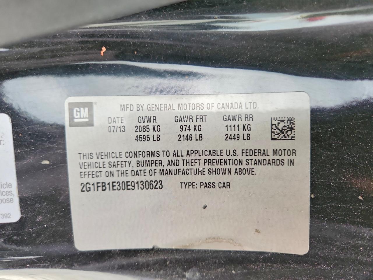 2014 Chevrolet Camaro Lt Black vin: 2G1FB1E30E9130623