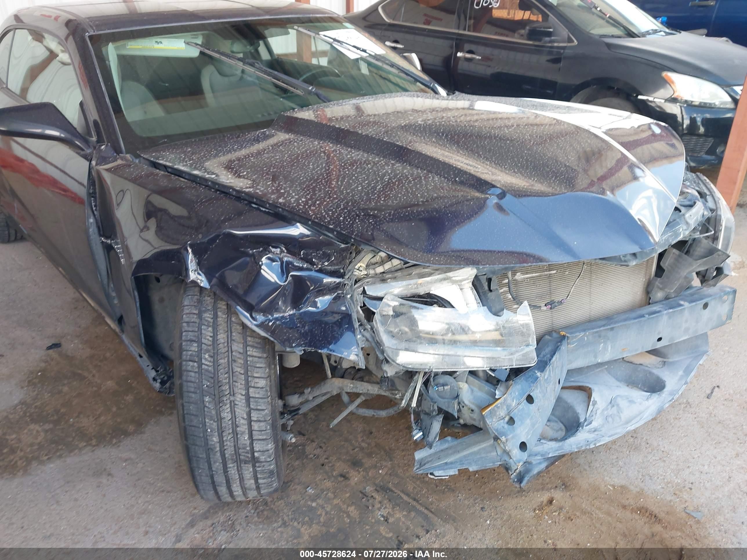 2014 Chevrolet Camaro 1lt Blue vin: 2G1FB1E30E9192510