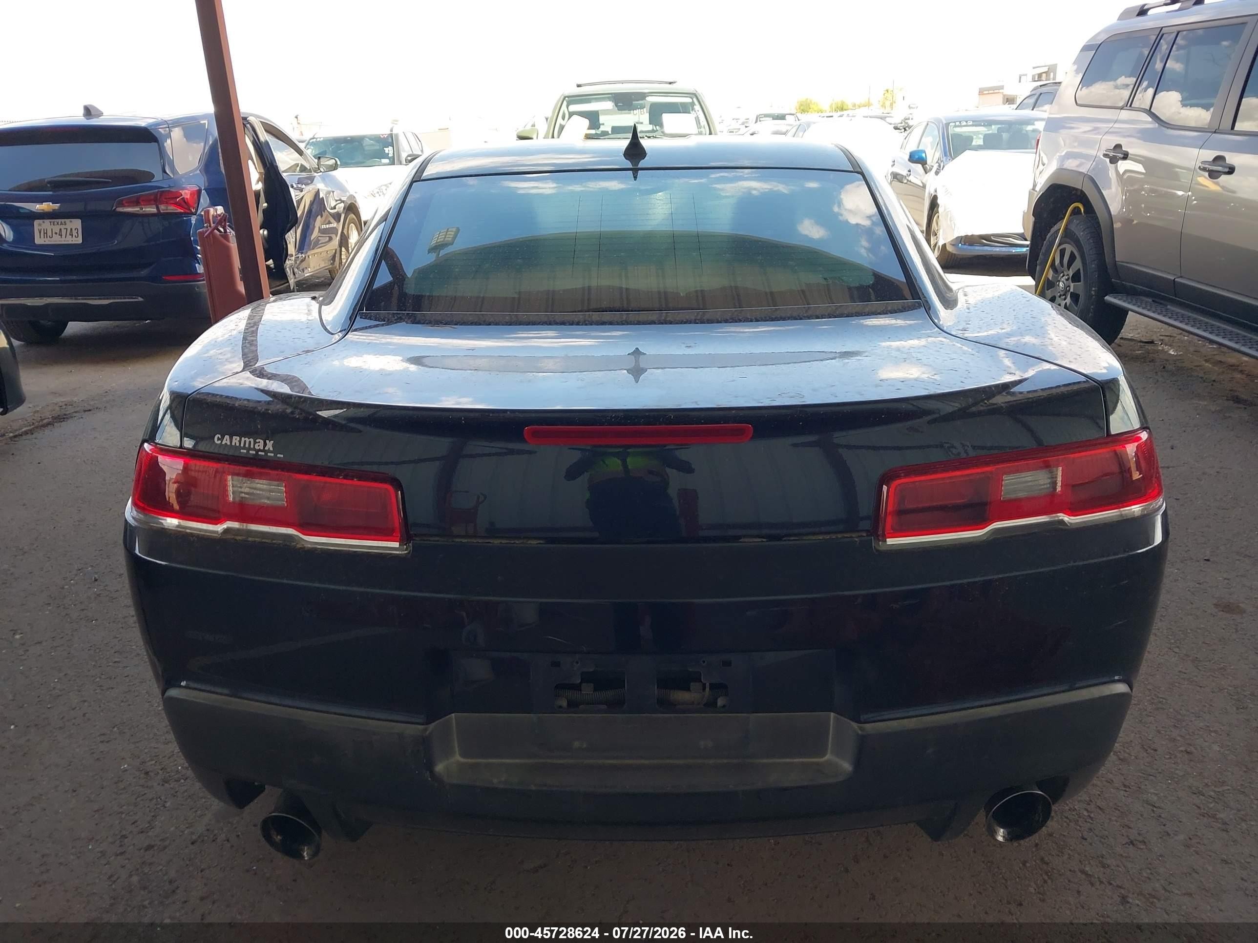2014 Chevrolet Camaro 1lt Blue vin: 2G1FB1E30E9192510