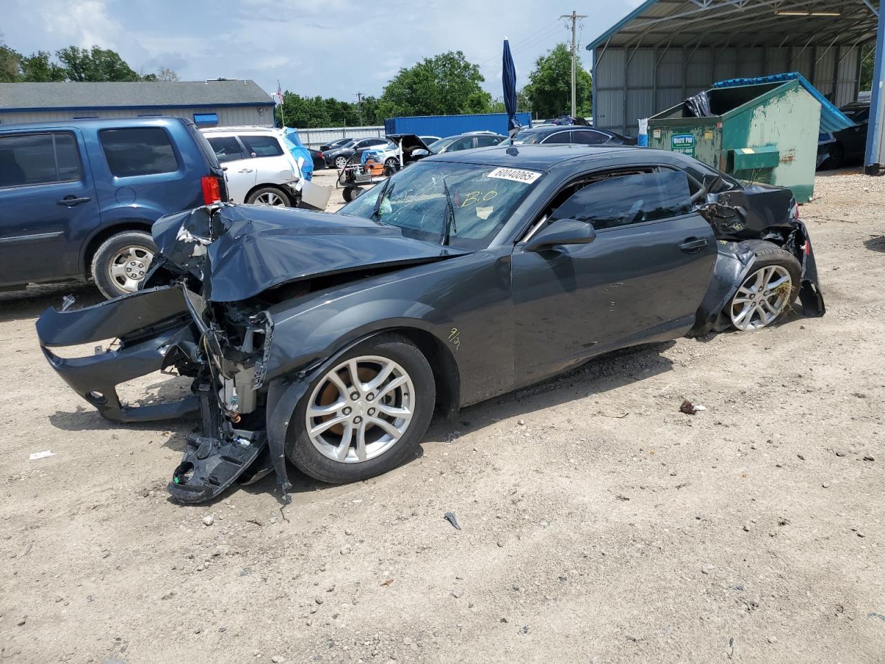 2014 Chevrolet Camaro Lt Серый vin: 2G1FB1E30E9319515