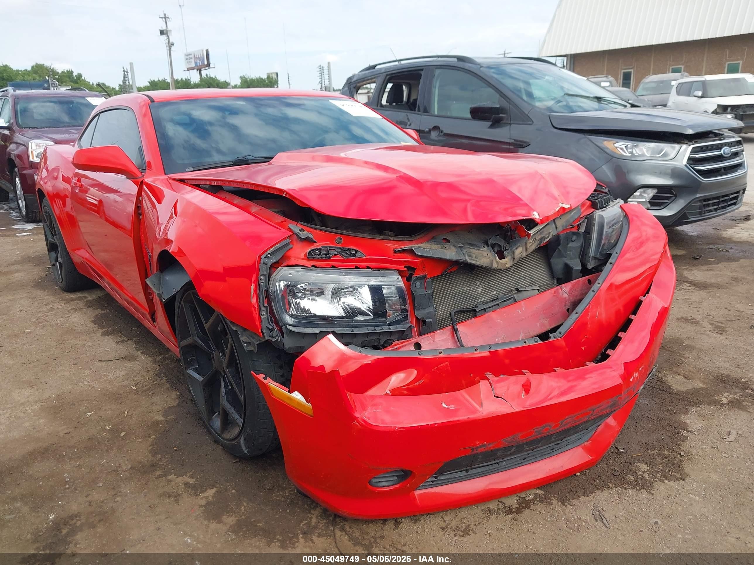 2015 Chevrolet Camaro 2ls Red vin: 2G1FB1E30F9150145