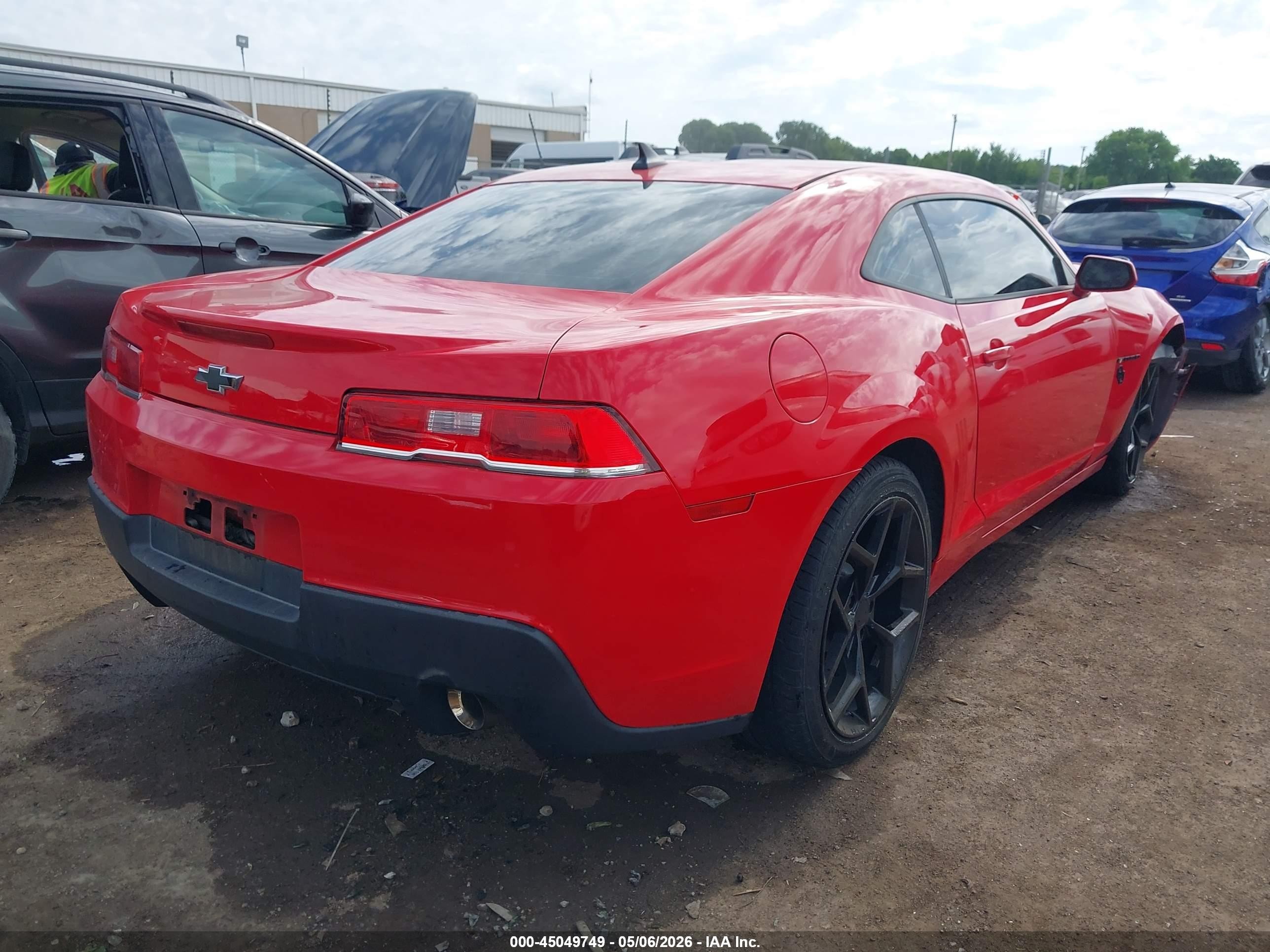 2015 Chevrolet Camaro 2ls Красный vin: 2G1FB1E30F9150145