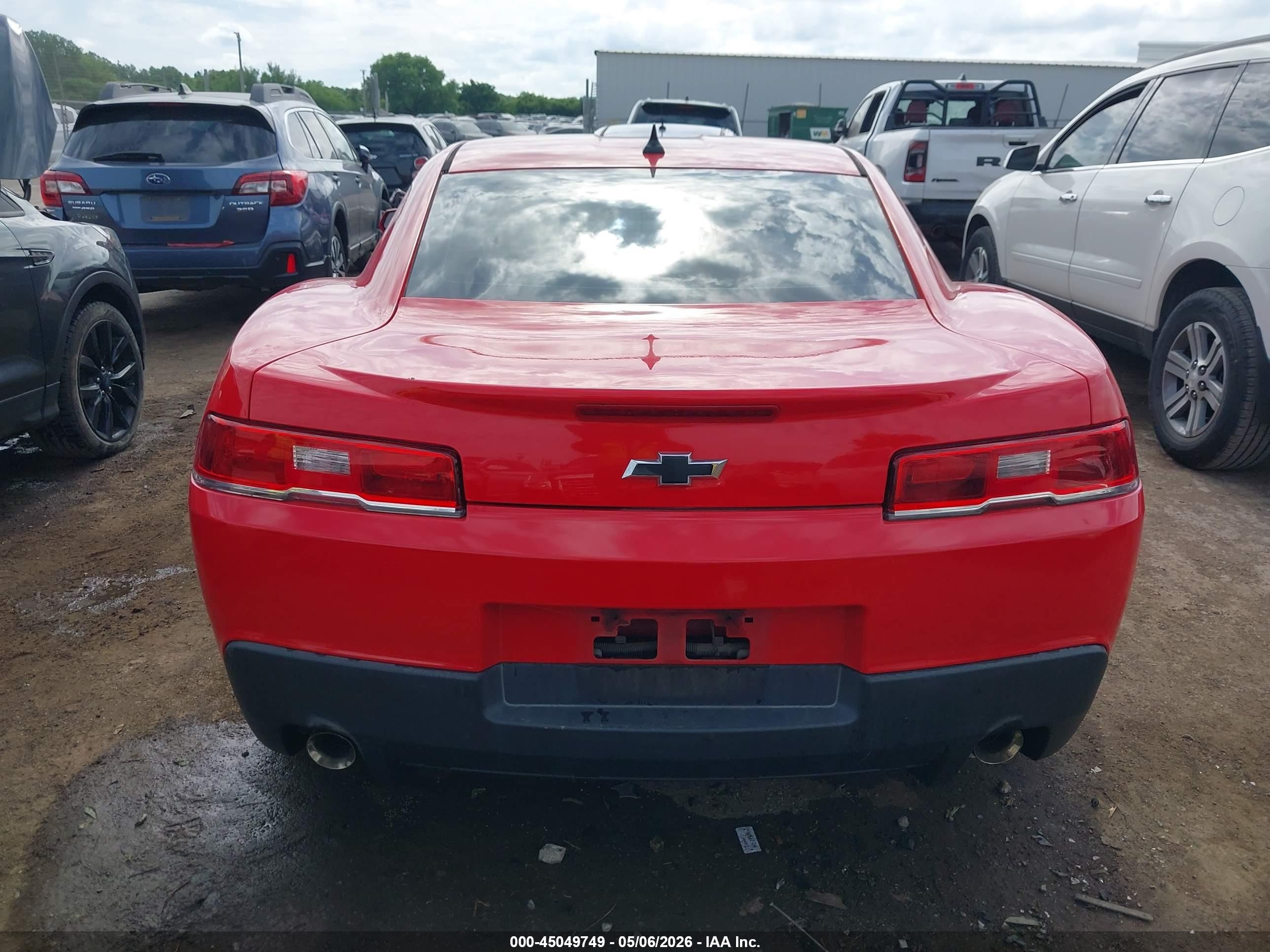 2015 Chevrolet Camaro 2ls Красный vin: 2G1FB1E30F9150145