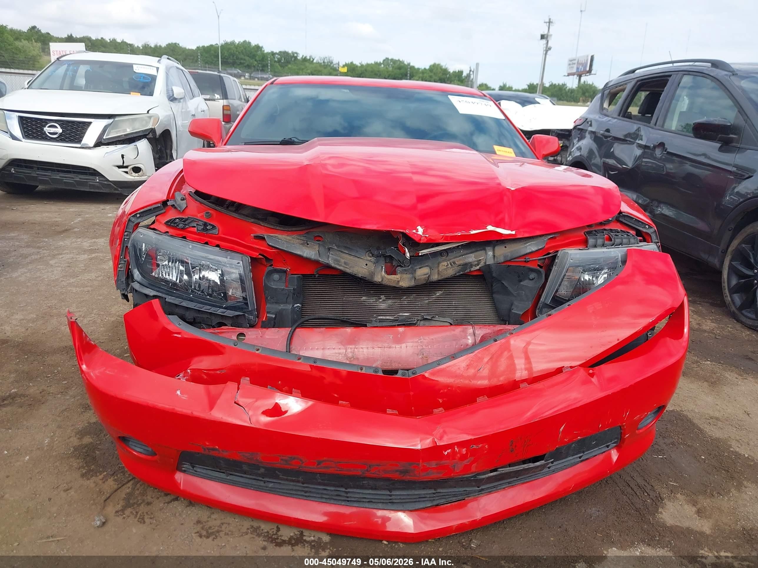 2015 Chevrolet Camaro 2ls Красный vin: 2G1FB1E30F9150145