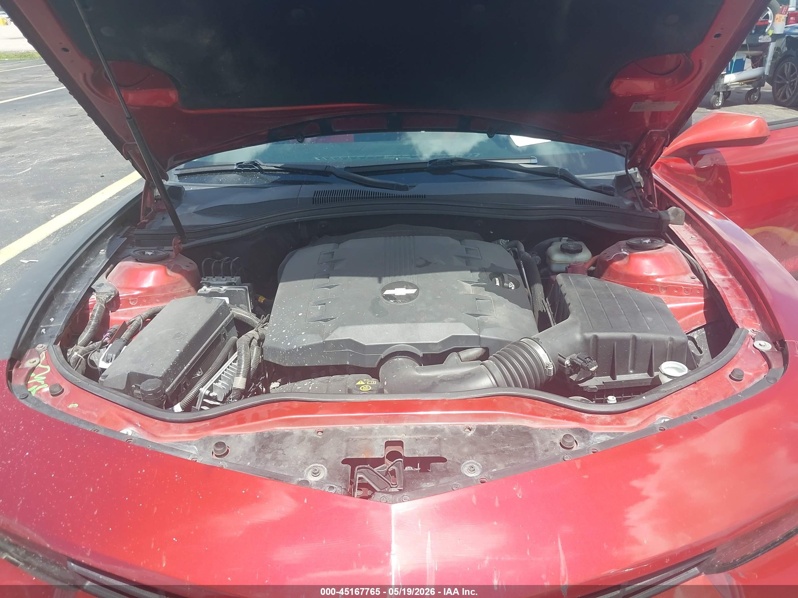 2015 Chevrolet Camaro 2ls Red vin: 2G1FB1E30F9158651