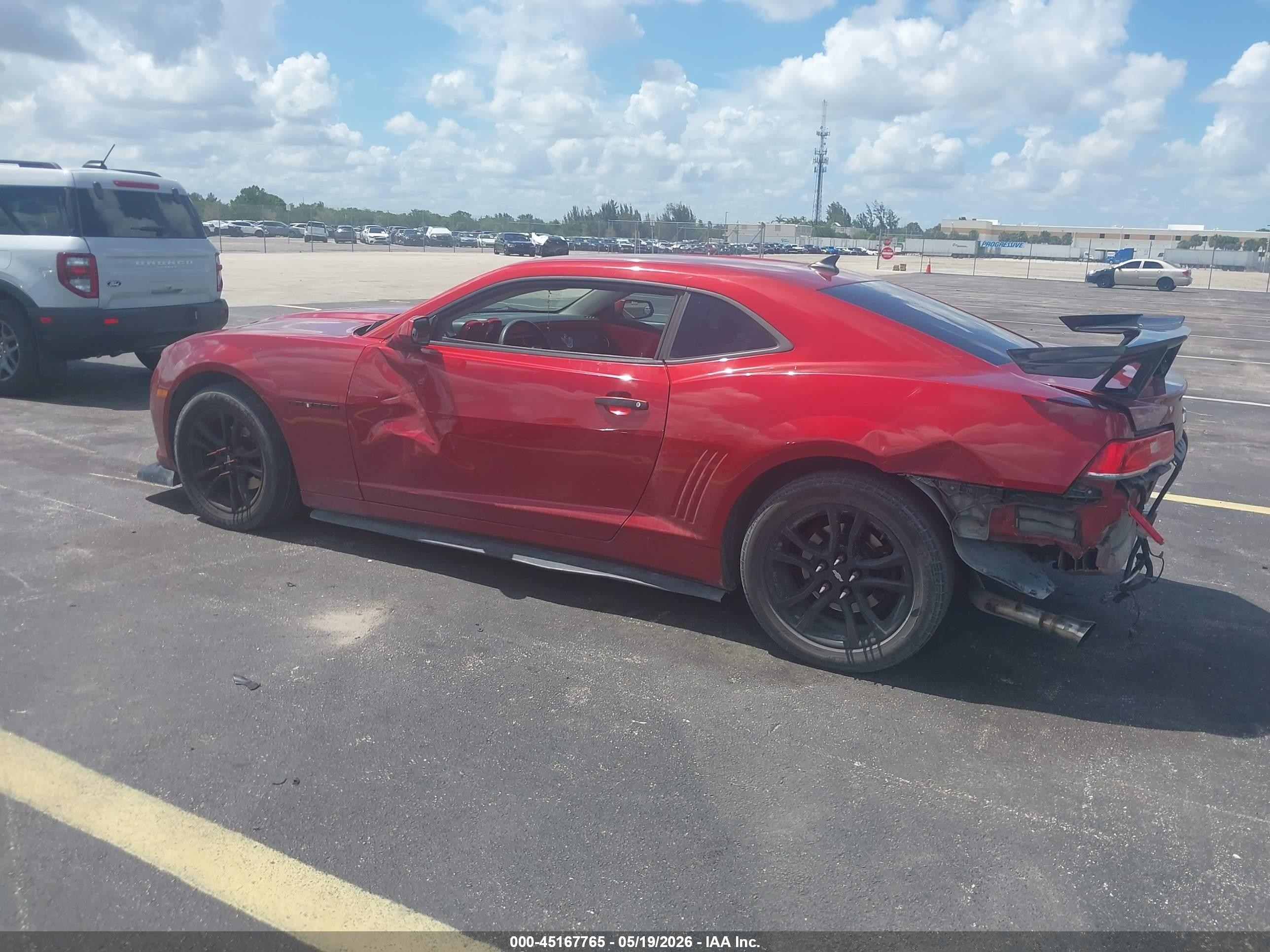 2015 Chevrolet Camaro 2ls Red vin: 2G1FB1E30F9158651