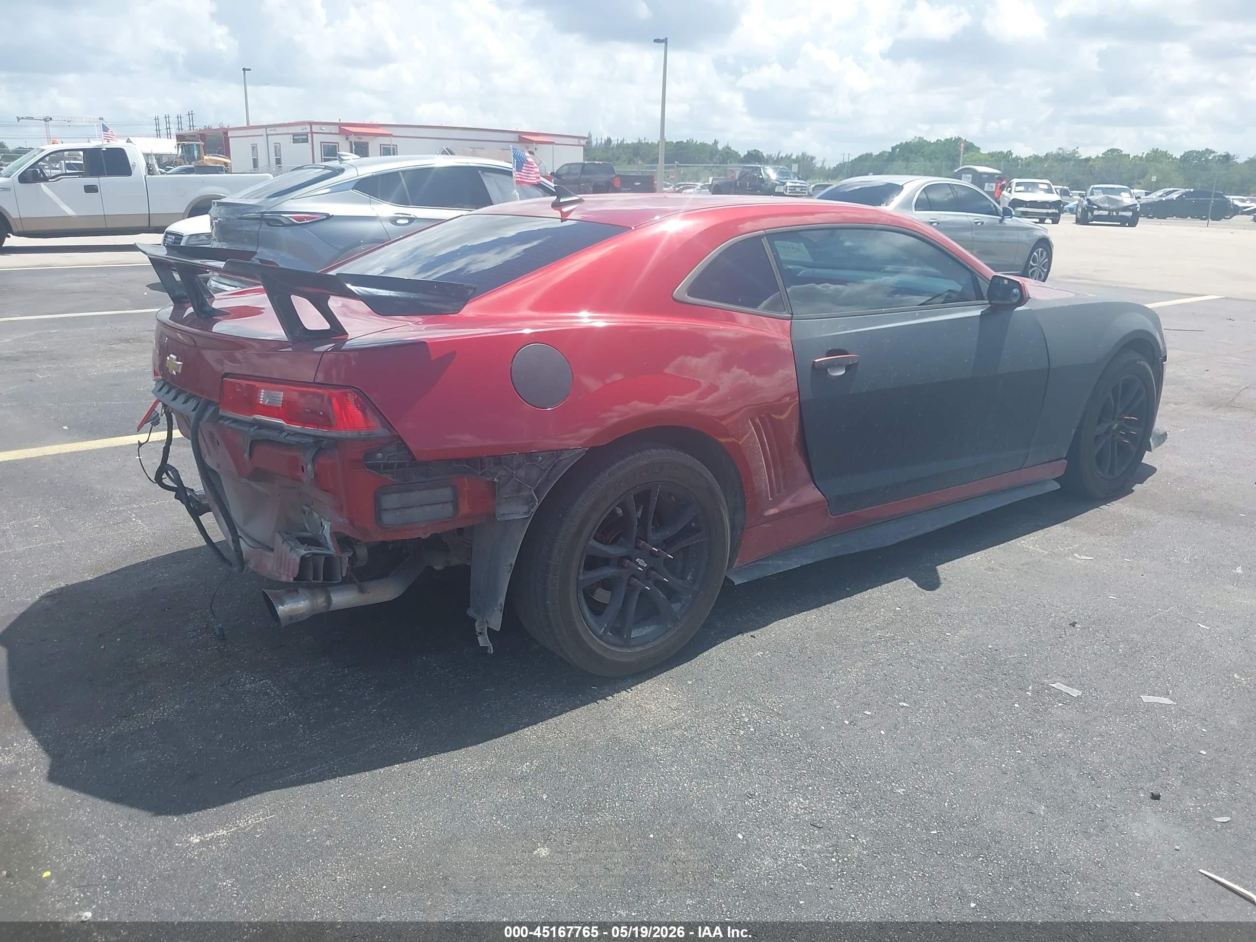 2015 Chevrolet Camaro 2ls Red vin: 2G1FB1E30F9158651