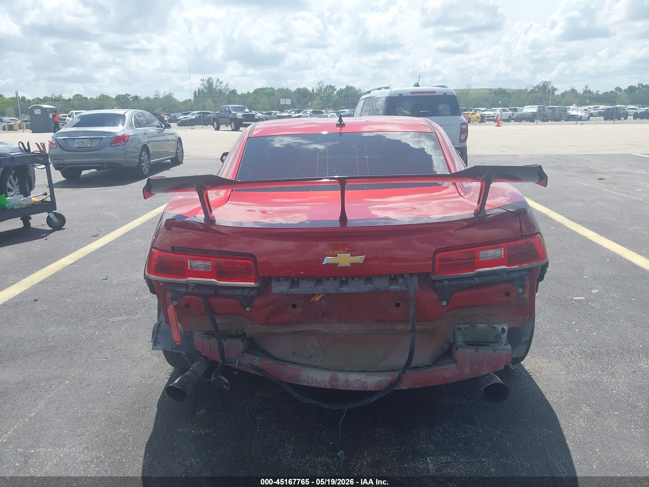 2015 Chevrolet Camaro 2ls Red vin: 2G1FB1E30F9158651
