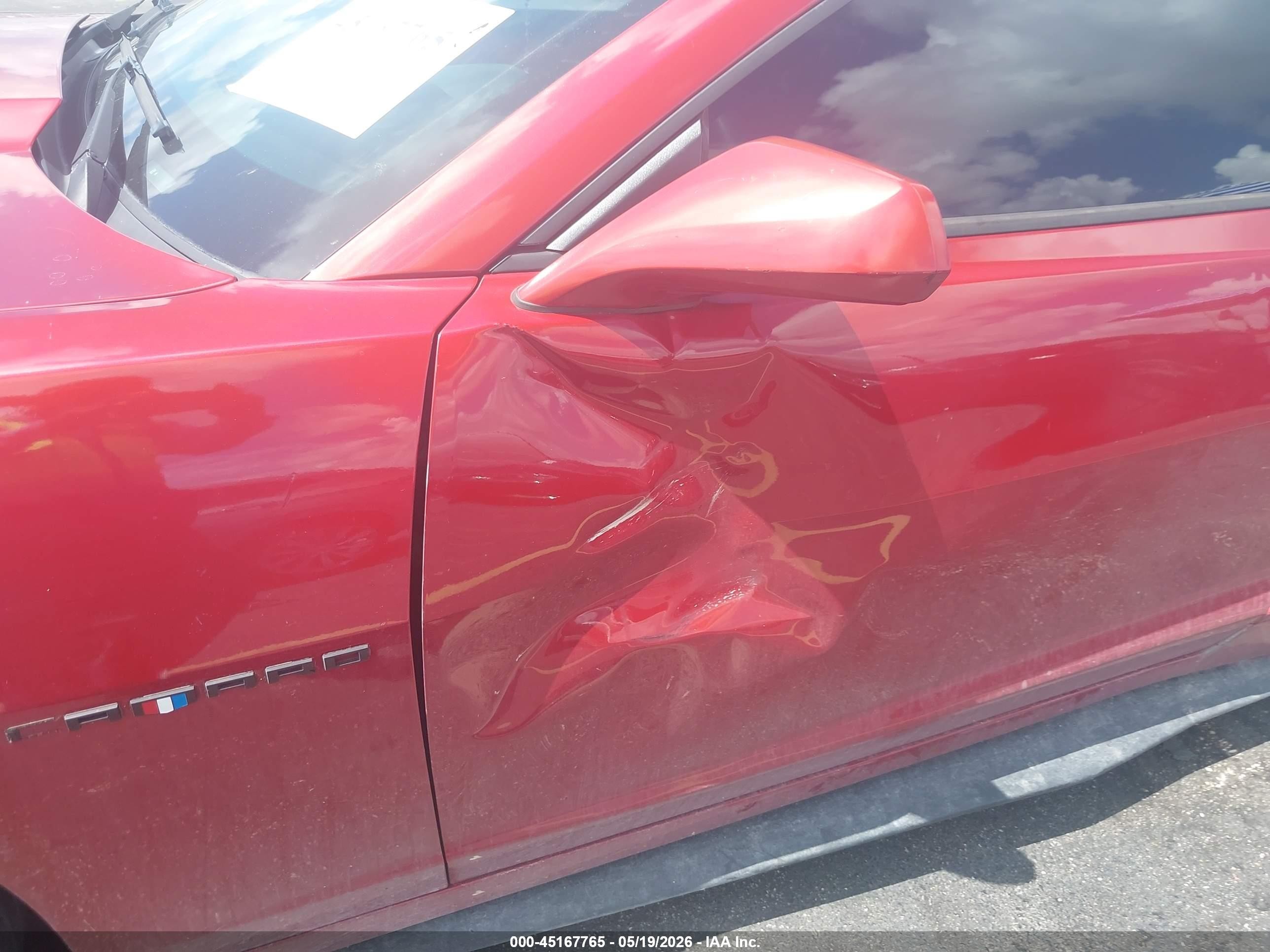 2015 Chevrolet Camaro 2ls Red vin: 2G1FB1E30F9158651